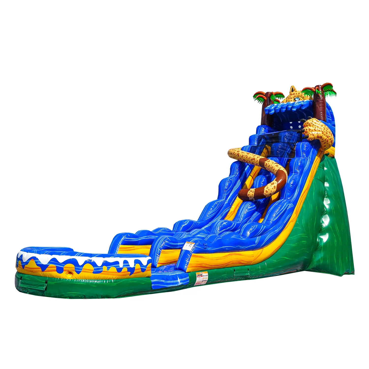 JumpOrange Commercial Grade Water Slide Inflatable with Splash Pool for Kids and Adults (Includes Blower), Jaguar Theme - Womvr