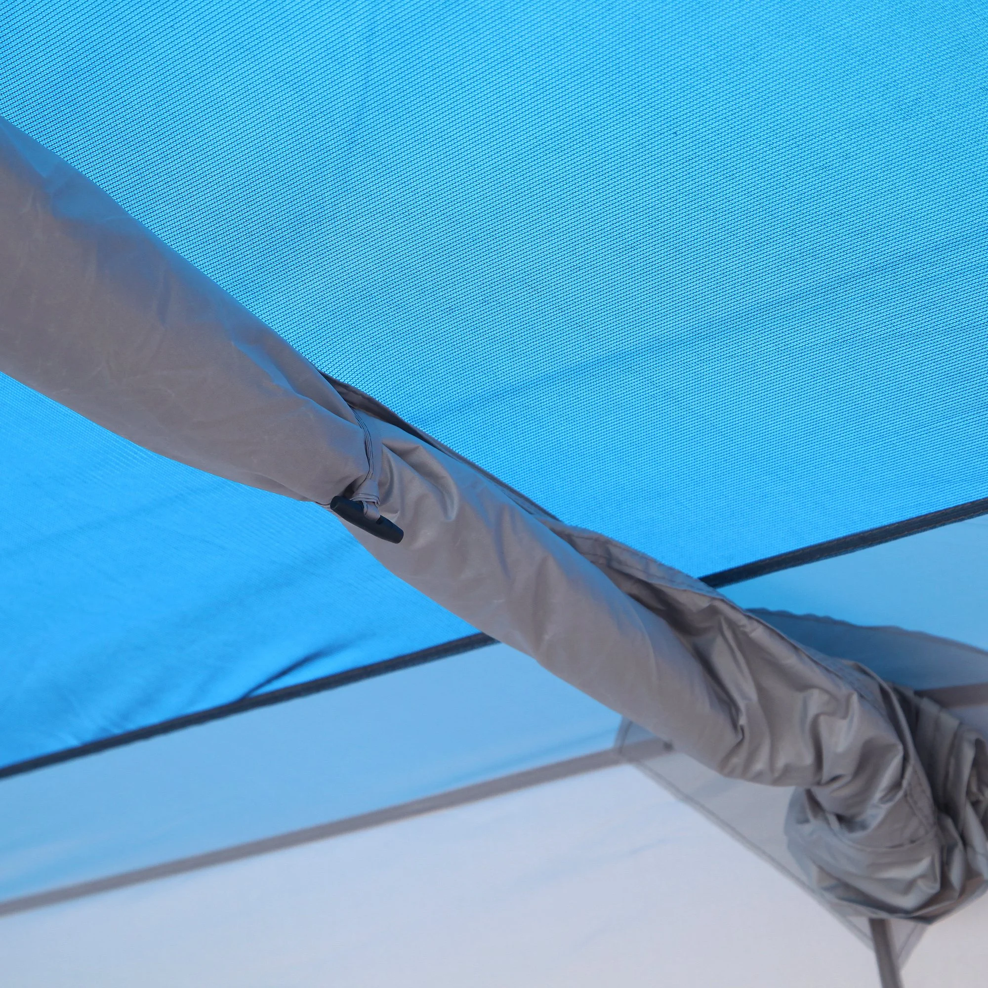 Outsunny Large Camping Tent 10-Person with Rain Cover, Family Tent, Blue - Womvr