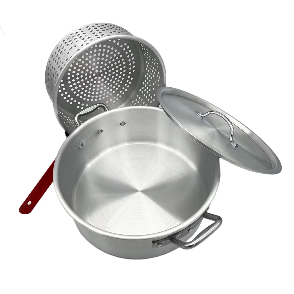 Nexgrill 18 Qt. Aluminum Fish Fryer w/ Double Basket, Perfect Outdoor Deep Fryer, Boiler, & Portable Cooker - Womvr