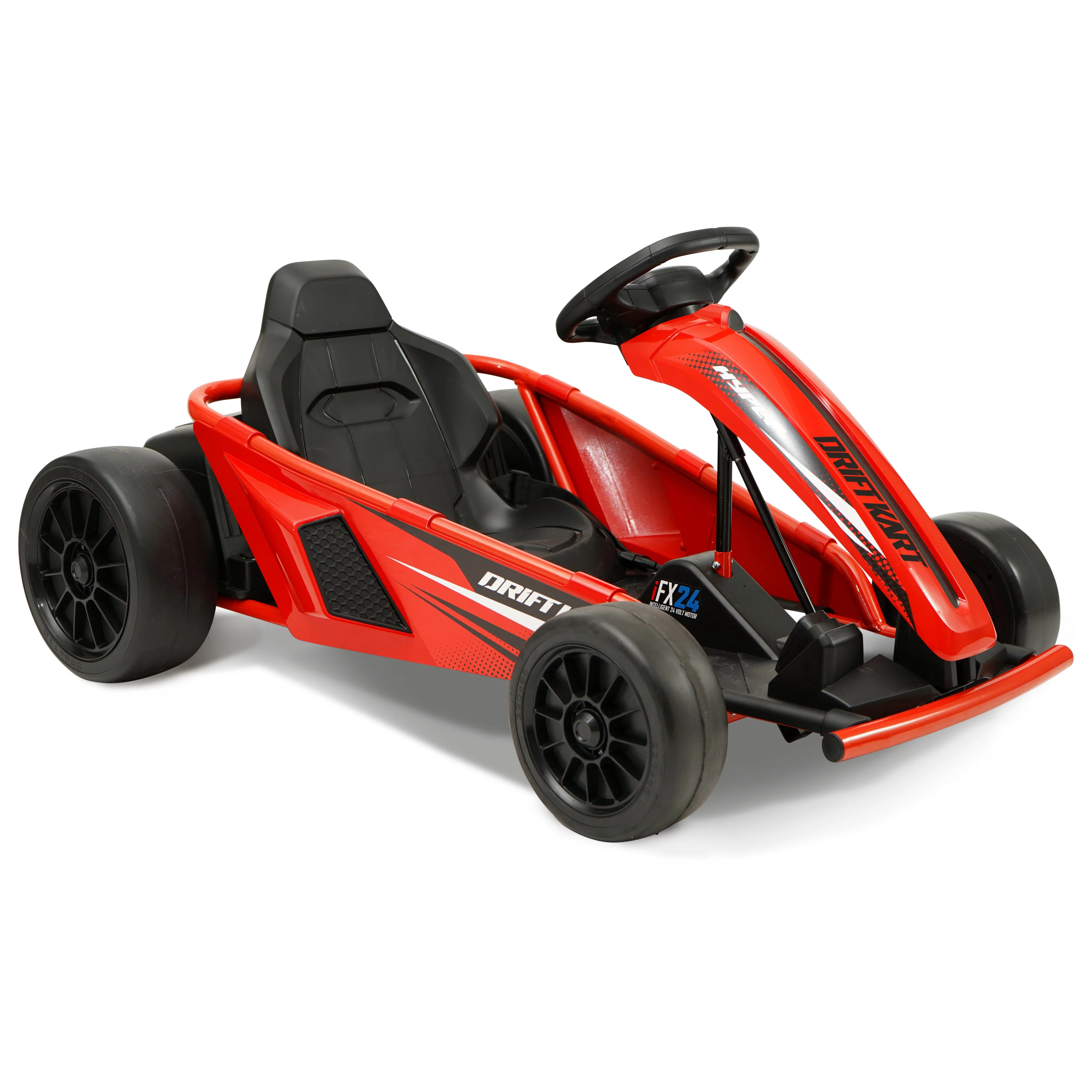 Hyper Toys 24V Drifting Go Kart Ride On for Kids, Red - Womvr