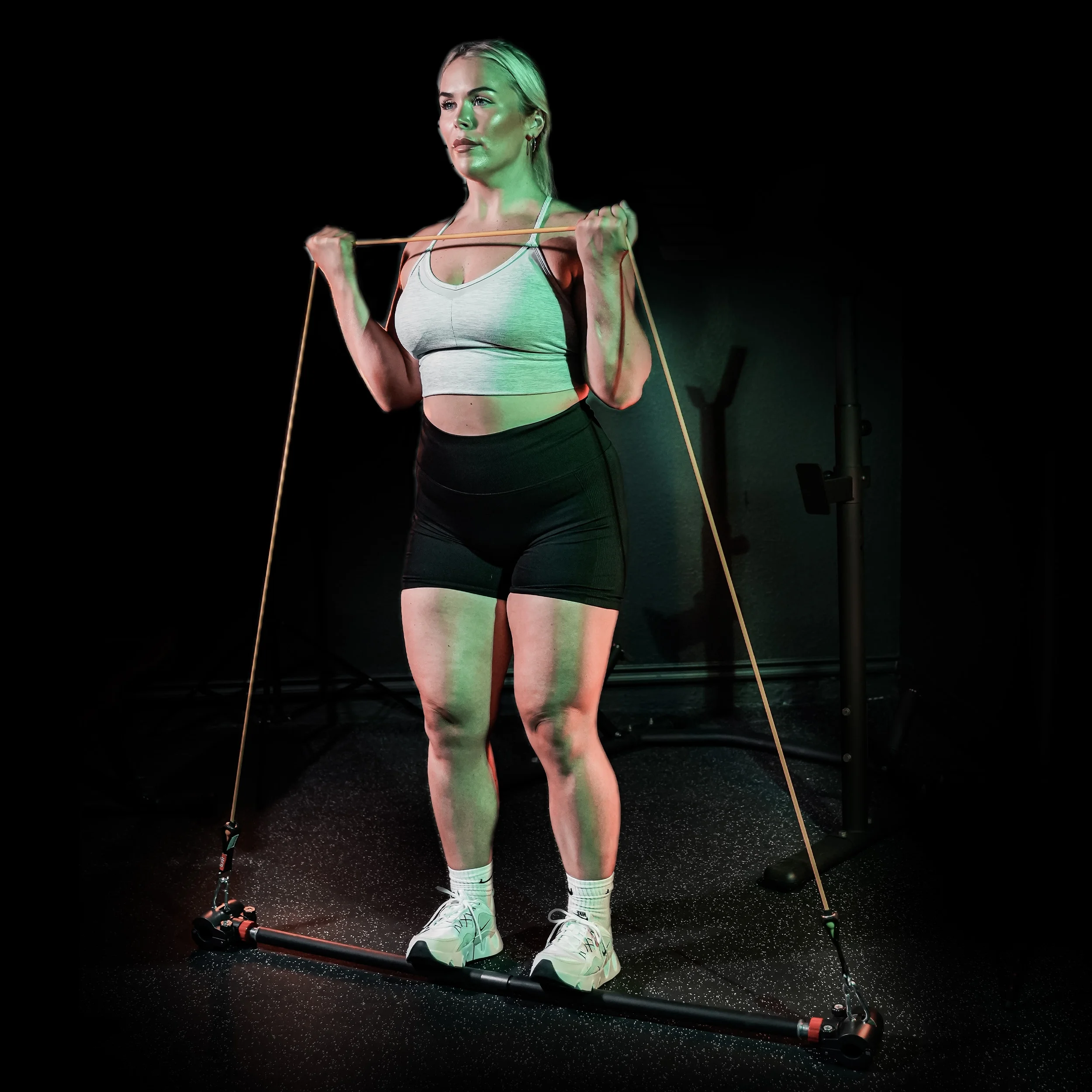 PRCTZ Modular Weightlifting Barbell, Adjustable Dumbbell to Barbell Converter, up to 200 lb. Capacity - Womvr