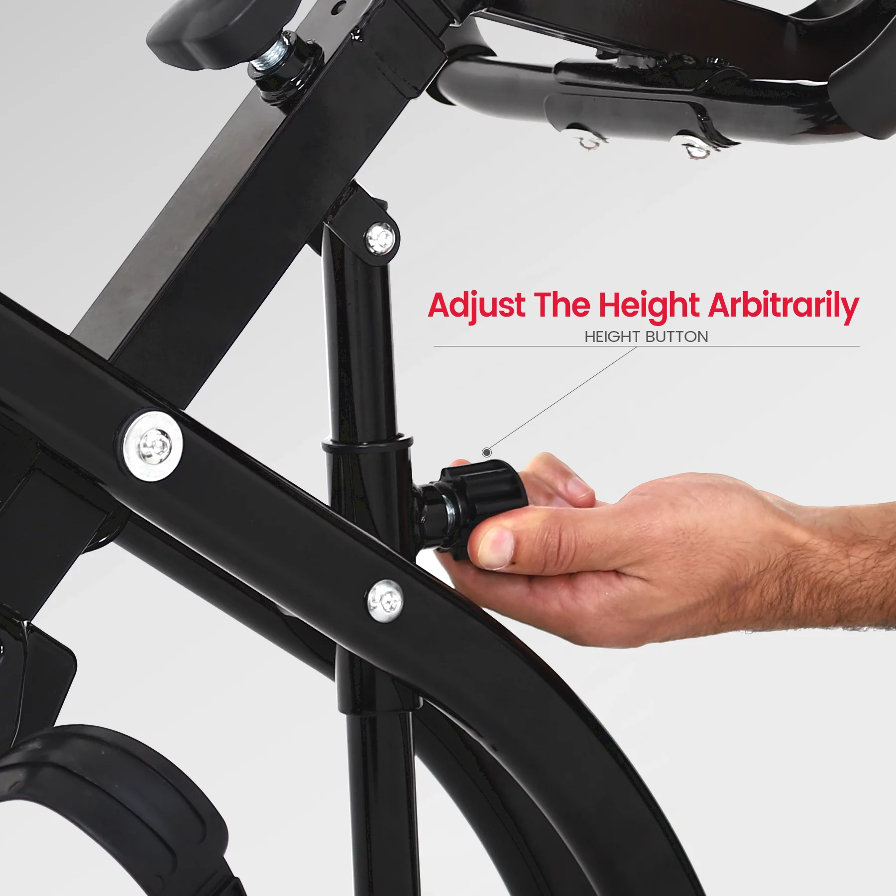 Relife Sports Upright  Exercise Bike with Fitness APP Foldable Stationary Bike for Home Gym , Black - Womvr