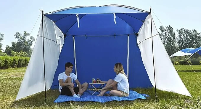 KingCamp SUV Tent Car Awning Multipurpose Portable Camping Shelter Durable  Waterproof  Tent  OverSized Self-driving Blue/Beige - Womvr