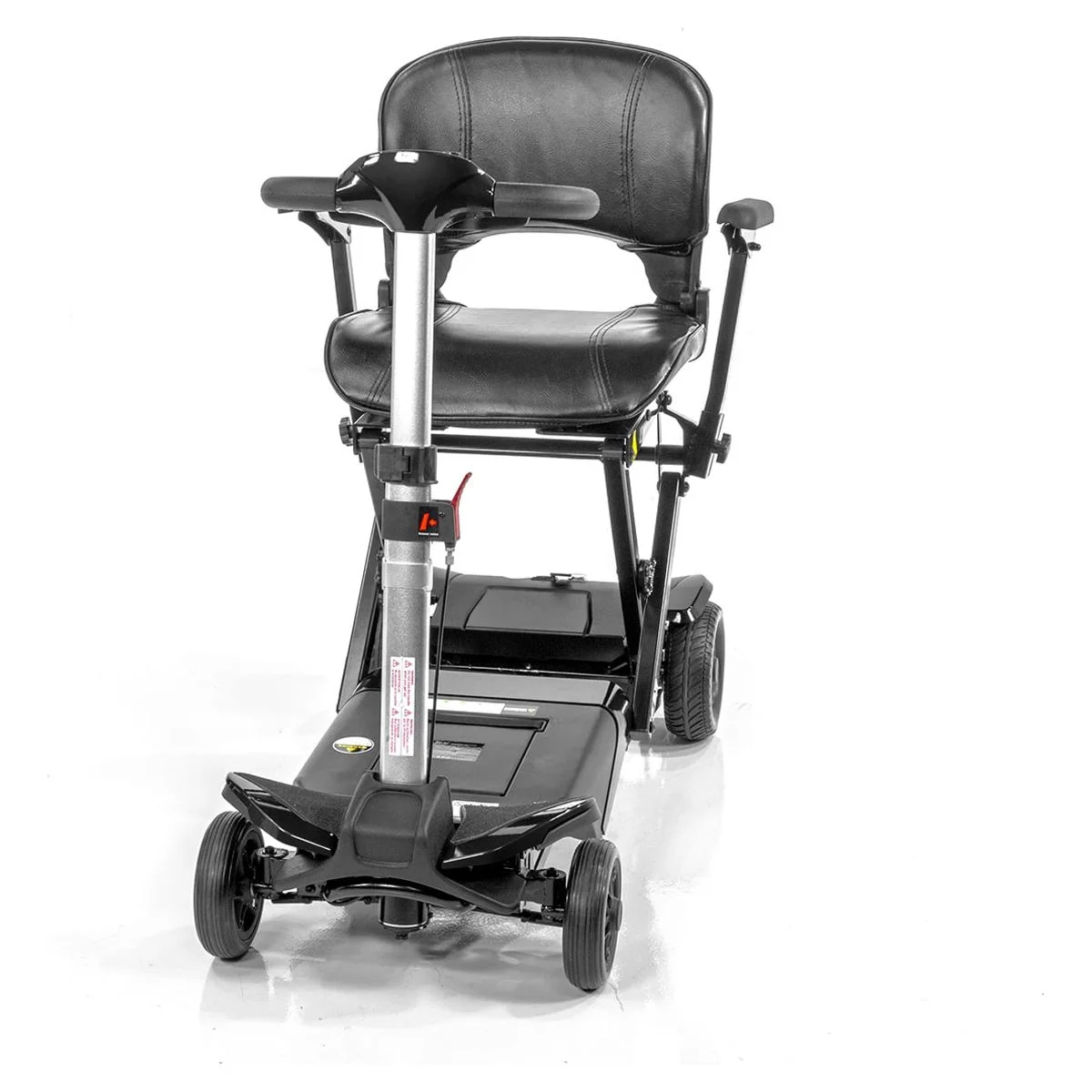 Enhance Mobility - The Transformer Electric Auto Folding Mobility Scooter 4-Wheel - Red - Womvr