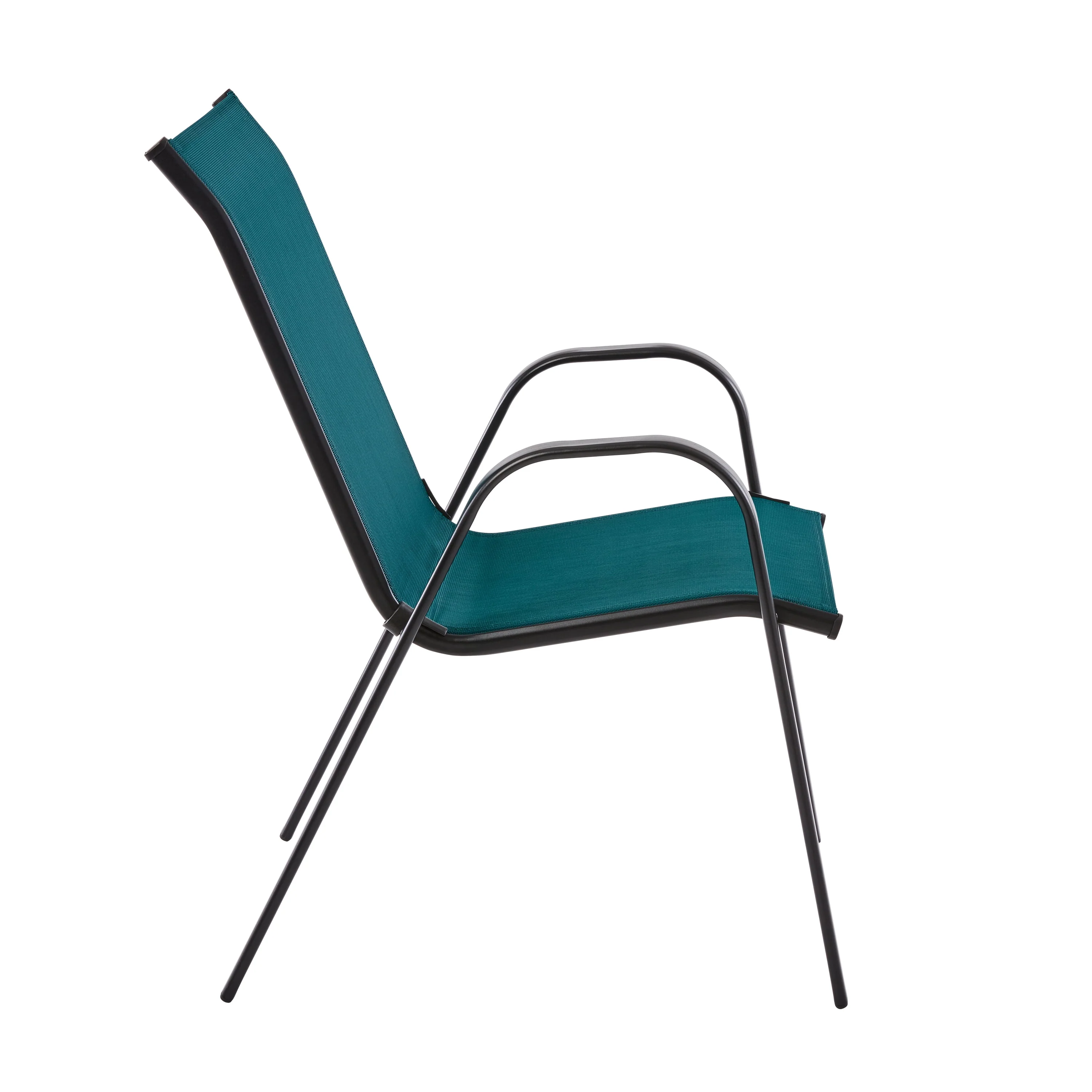Mainstays Heritage Park Steel Stacking Chair (1 Pack), Grey - Womvr