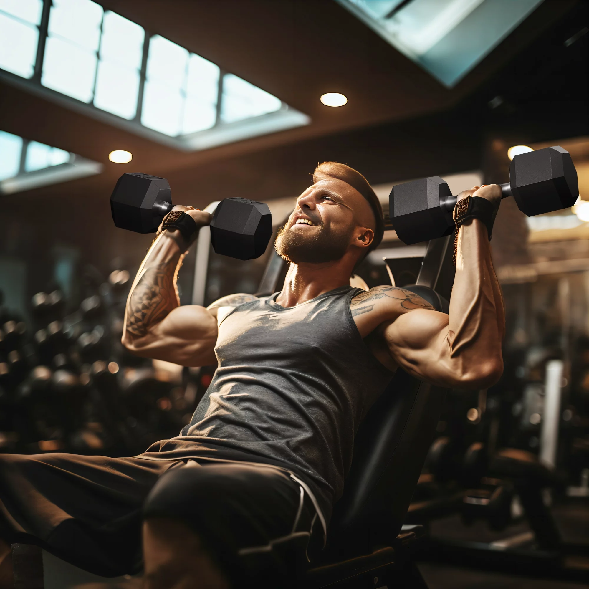 Antzz Dumbbells Set of 2 Exercise Fitness Dumbbell for Home Gym Free Weights Hand Hex Dumb Bells Black 25LB - Womvr