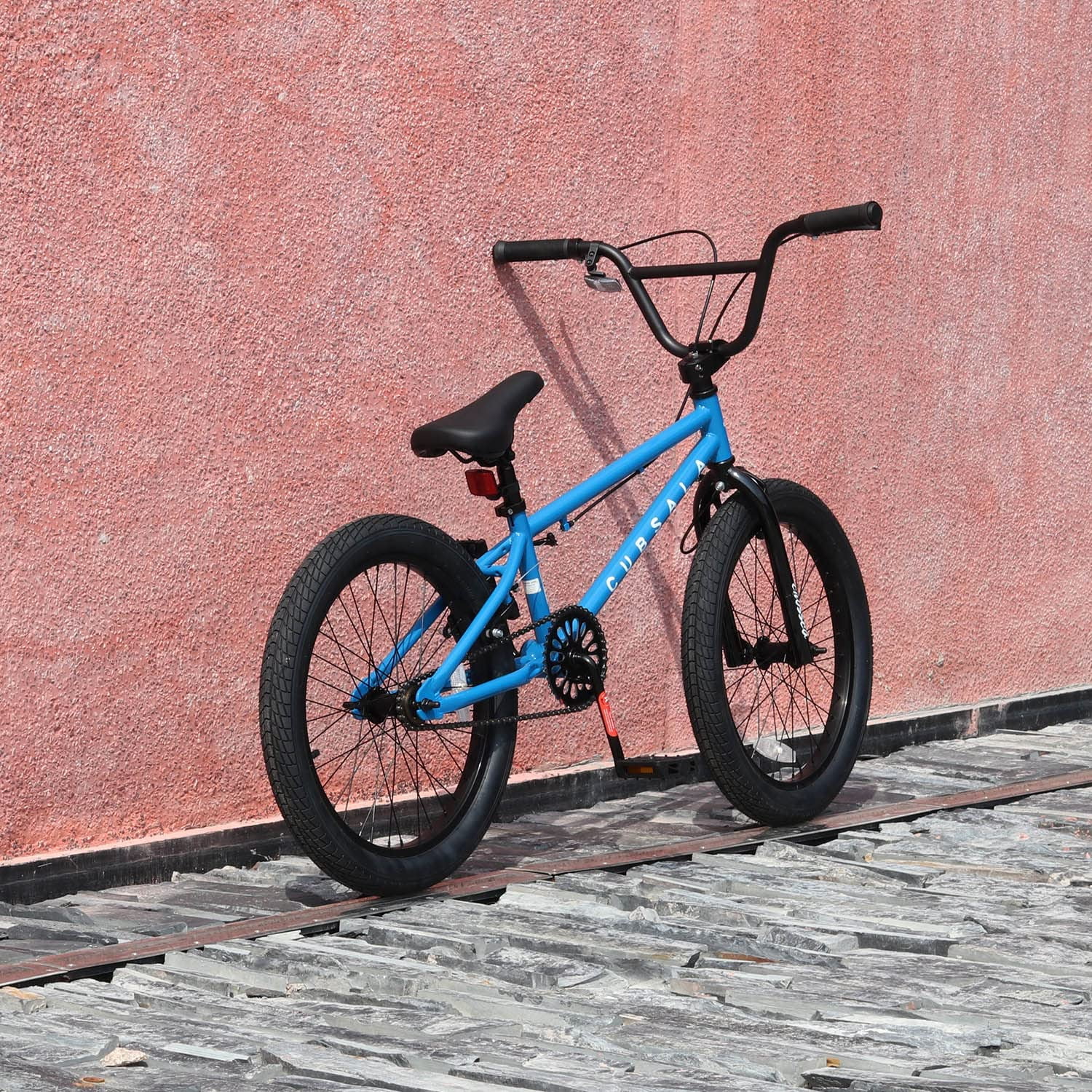 cubsala 20 in Kids BMX Bike Freestylefor Age 6-14 Years Old Boys Girls with 4 Pegs, Blue - Womvr