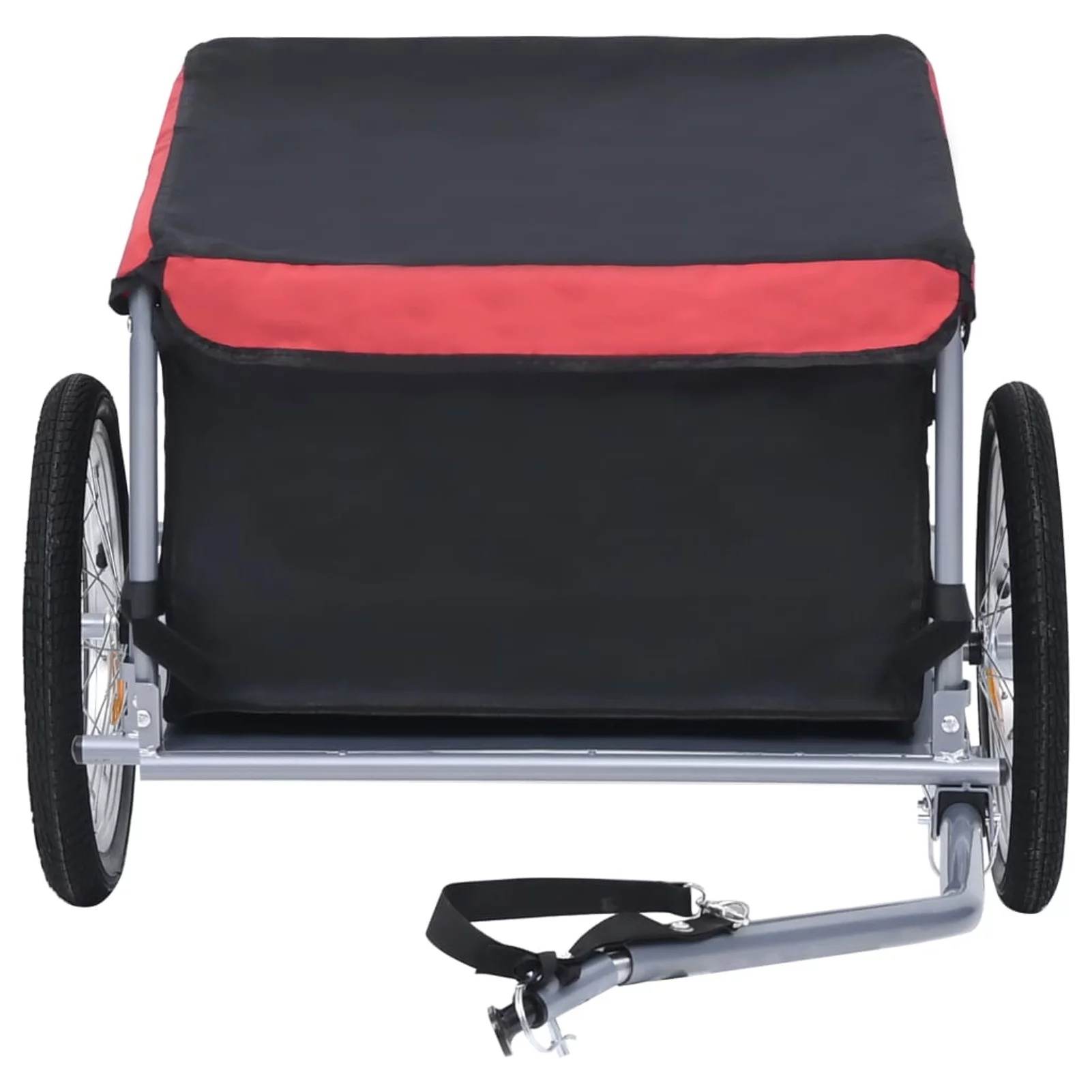 Carevas Bike Cargo Trailer Black and Red 143.3 lb - Womvr