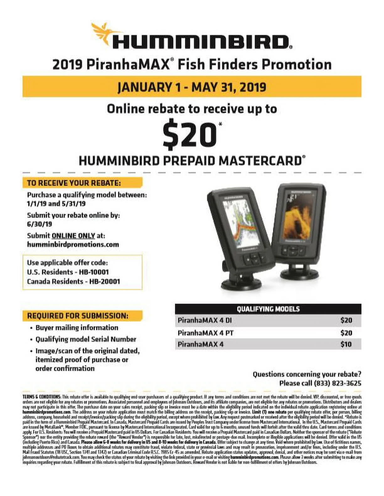 Humminbird 410150-1 Piranhamax 4.3