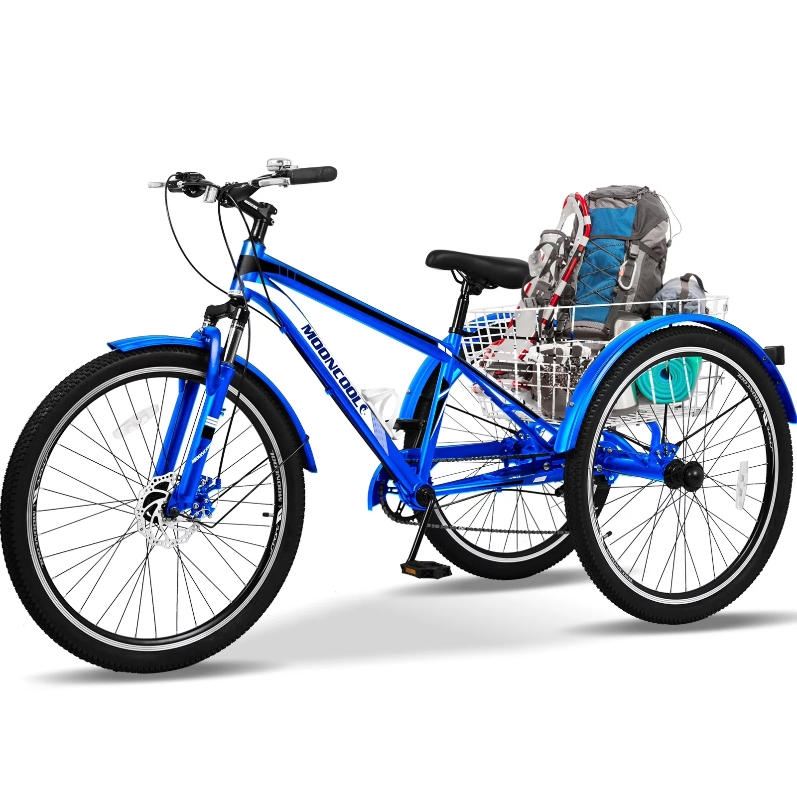 Lilypelle Adult Tricycle, 7 Speed Three Wheel Bicycles, 26