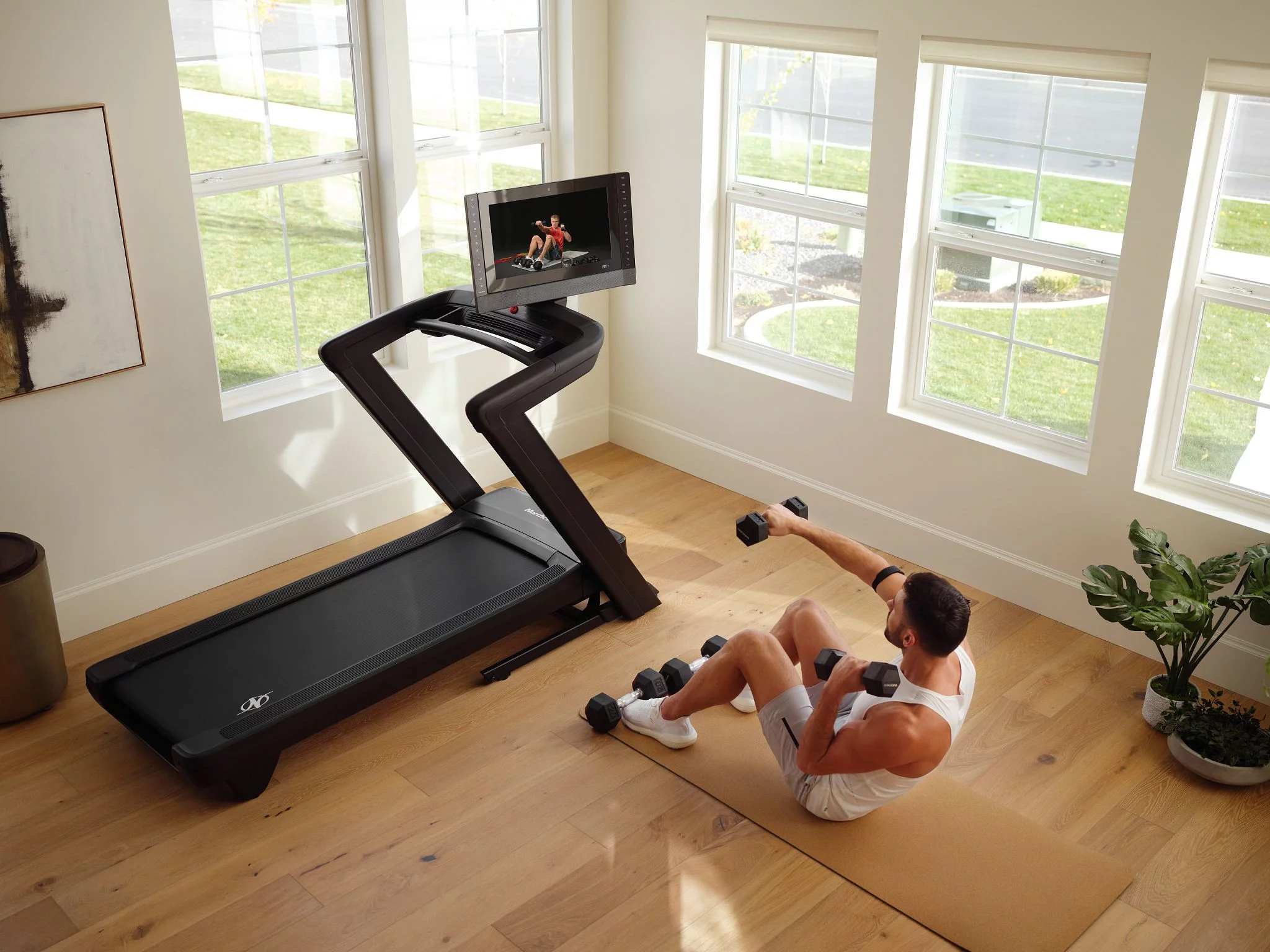 NordicTrack Commercial Series 2450; iFIT-enabled Treadmill for Running and Walking with 22” Pivoting Touchscreen and SpaceSaver Design - Womvr