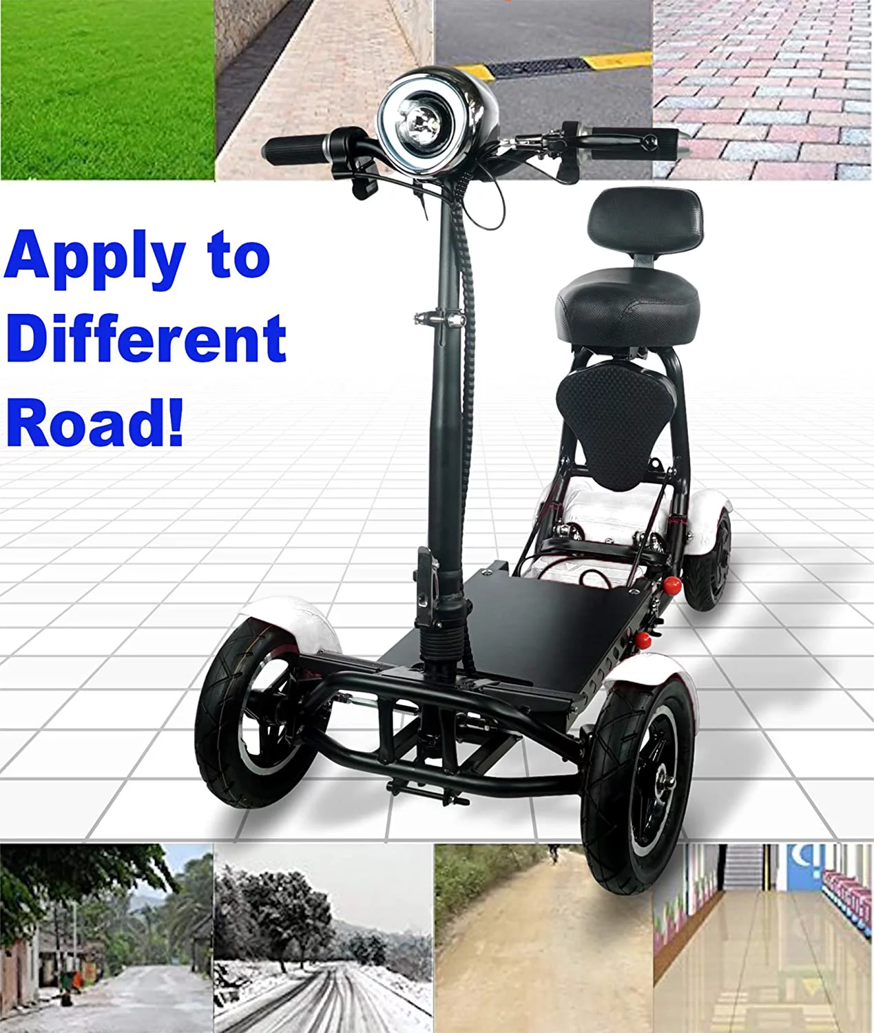 Ephesus S5 — Electric |Foldable, Lightweight, Battery Power| Four-Wheel Mobility Scooter - Womvr