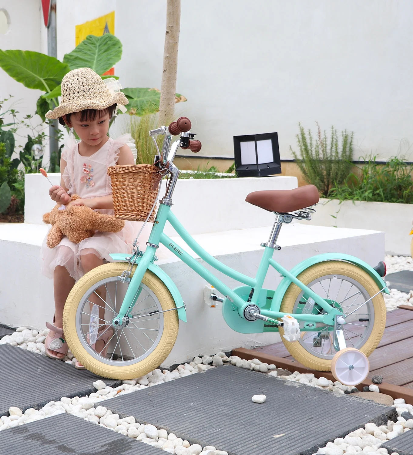 Glerc Little Molly 14 inch Kids Girls Bike for 3-5 Years Old Little Child,Yellow - Womvr