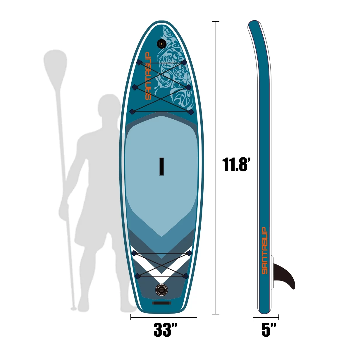 Holaki Inflatable Stand Up Paddle Board 9.9'x33