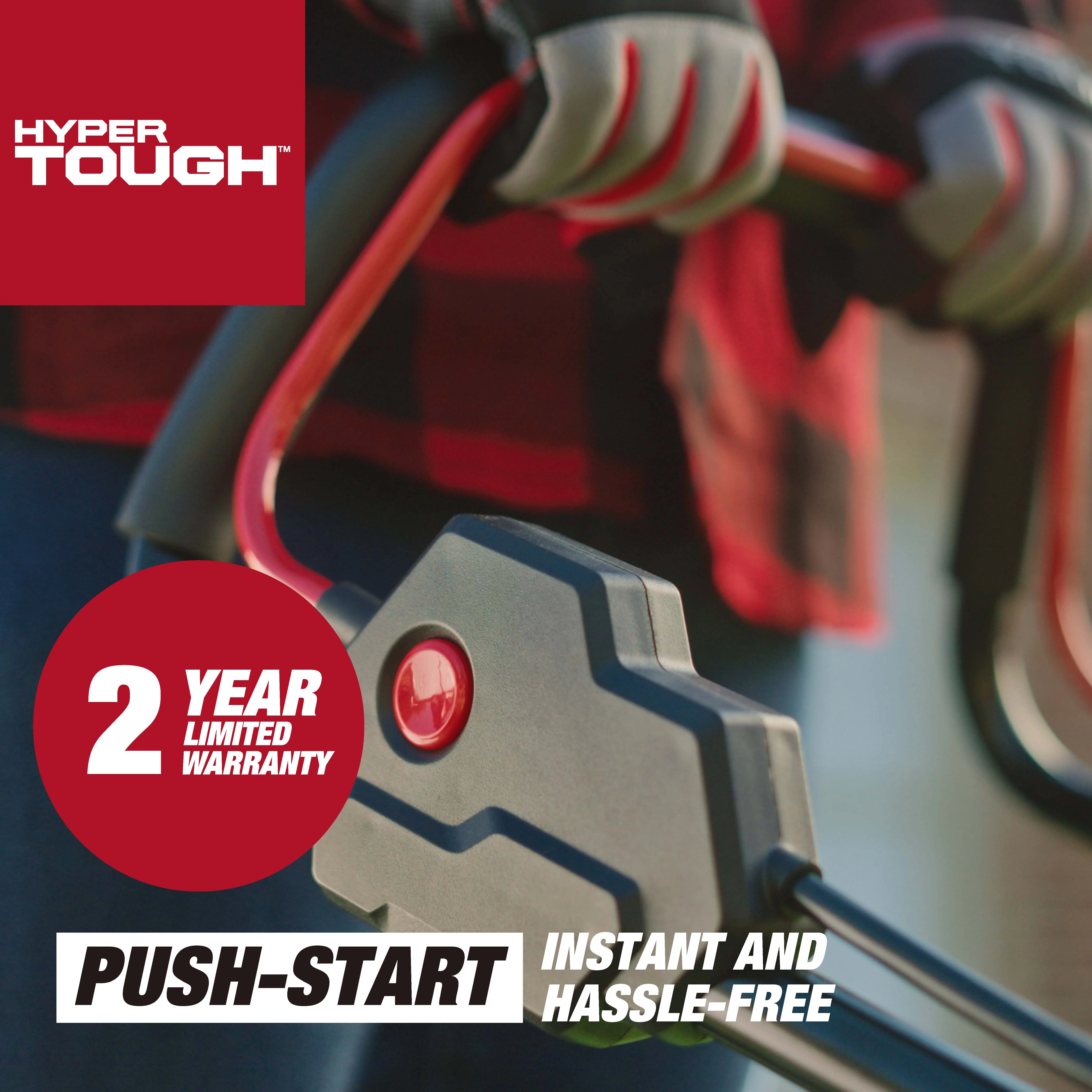 Hyper Tough 40V 18-inch Battery Powered Brushless Push Mower Kit, HT13-401-003-01 - Womvr