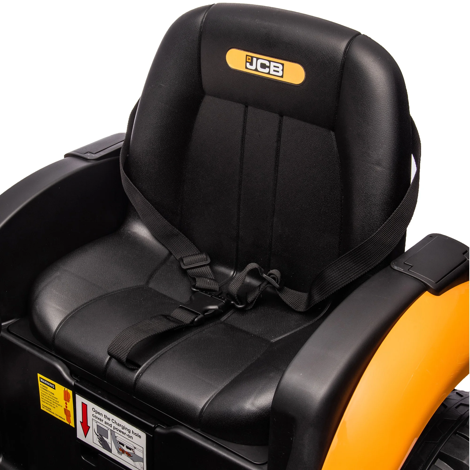 Hikiddo Electric Ride On Excavator for Kids, Licensed JCB 12V Ride-On Construction Toys with Remote - Womvr