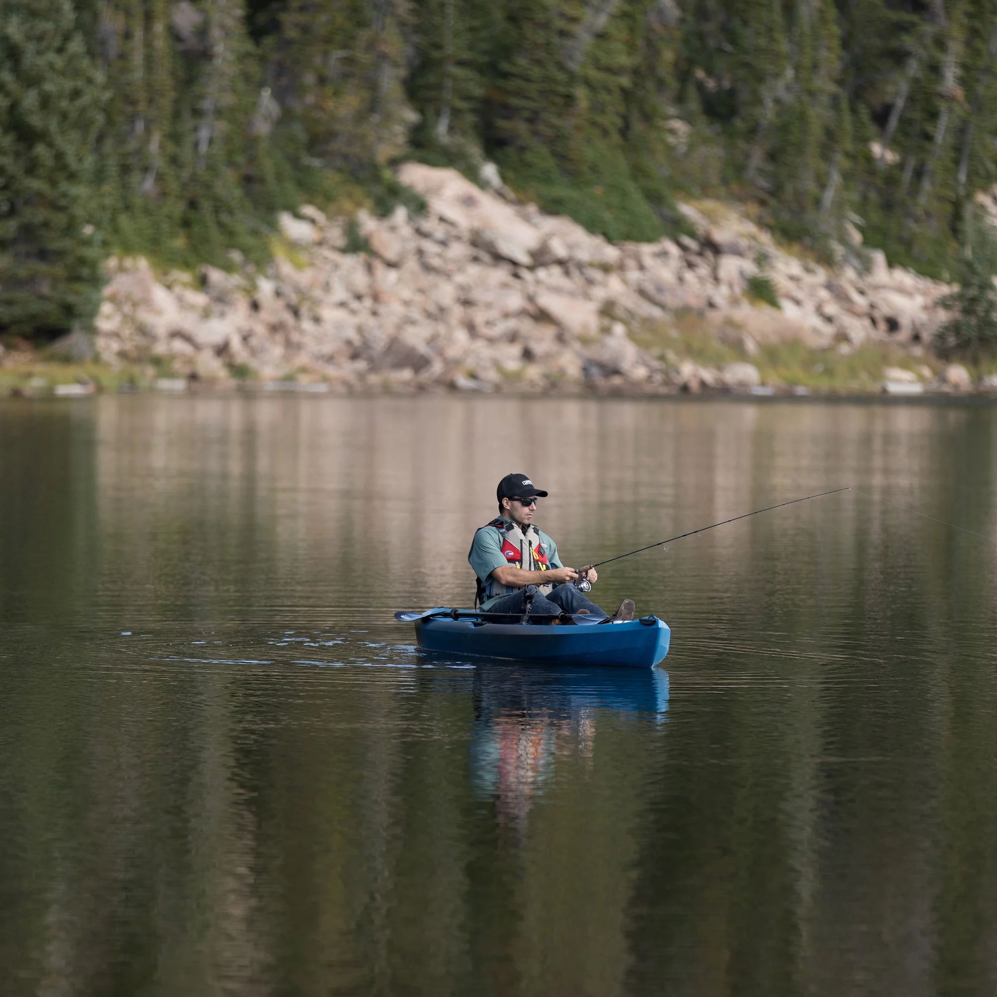 Lifetime Tamarack Angler 100 Fishing Kayak - Olive Green (90539) - Womvr