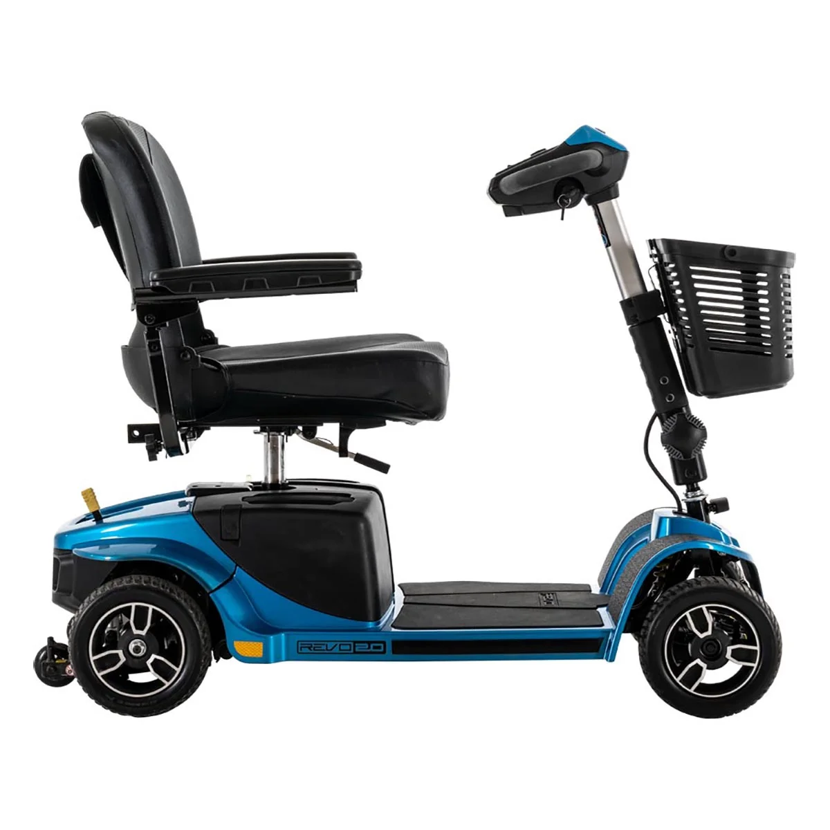 Pride Mobility Revo 2.0 4-Wheel Scooter - Blue with Ext Warranty - Womvr