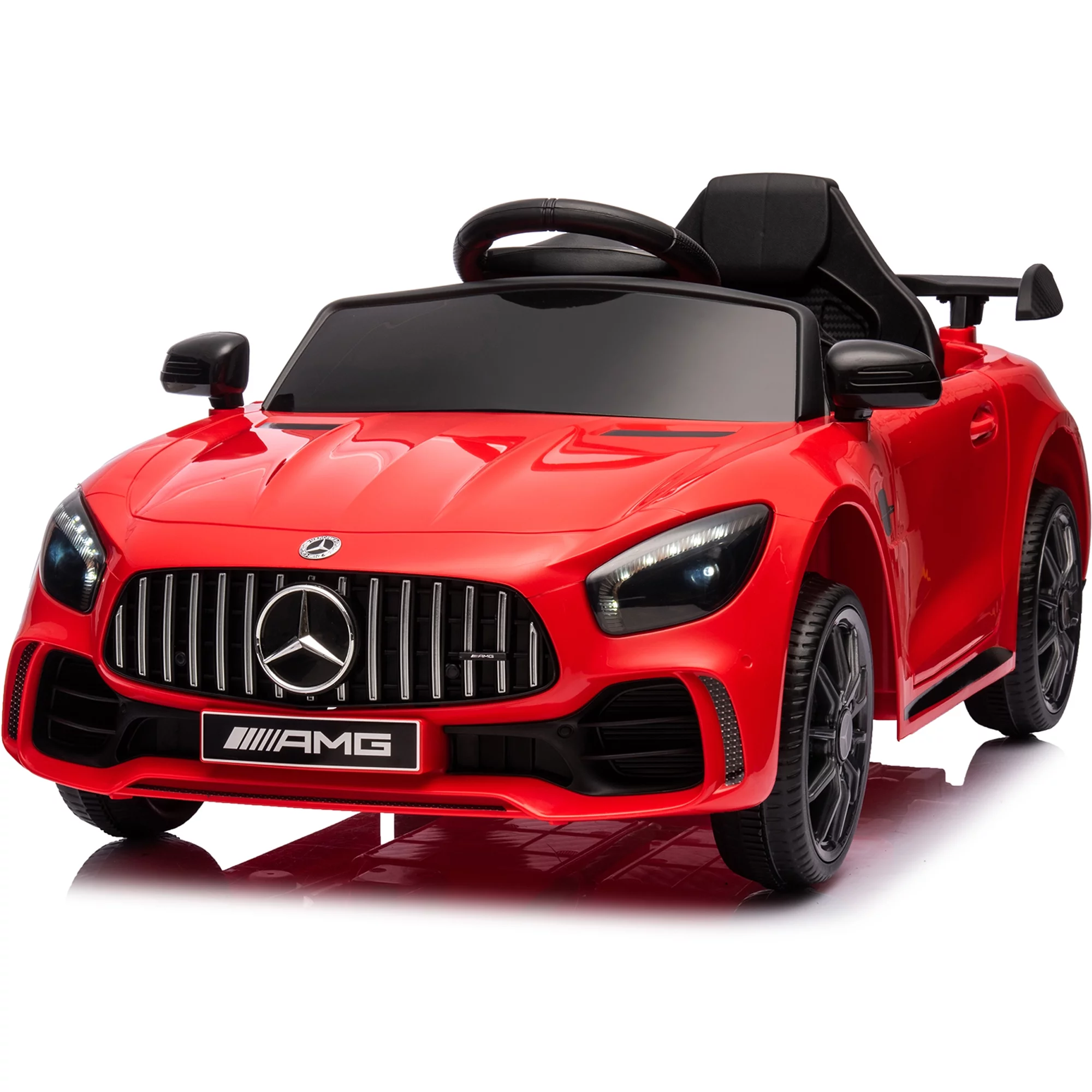 Mercedes Benz Kids Electric Car, Kids Ride on Cars with Remote Control, 12V Ride on Toys for Kids, Battery Powered Kids Electric Vehicles, Kids Electric Car for 3-5 Boys Girls Birthday Gifts, Red - Womvr