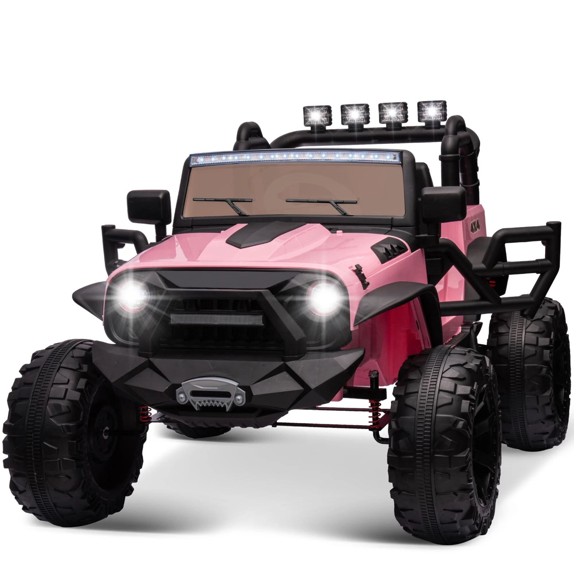 Outfunny 24V Kids Ride on Truck, 2-Seater Powered Ride on Toy Car with Remote - Womvr