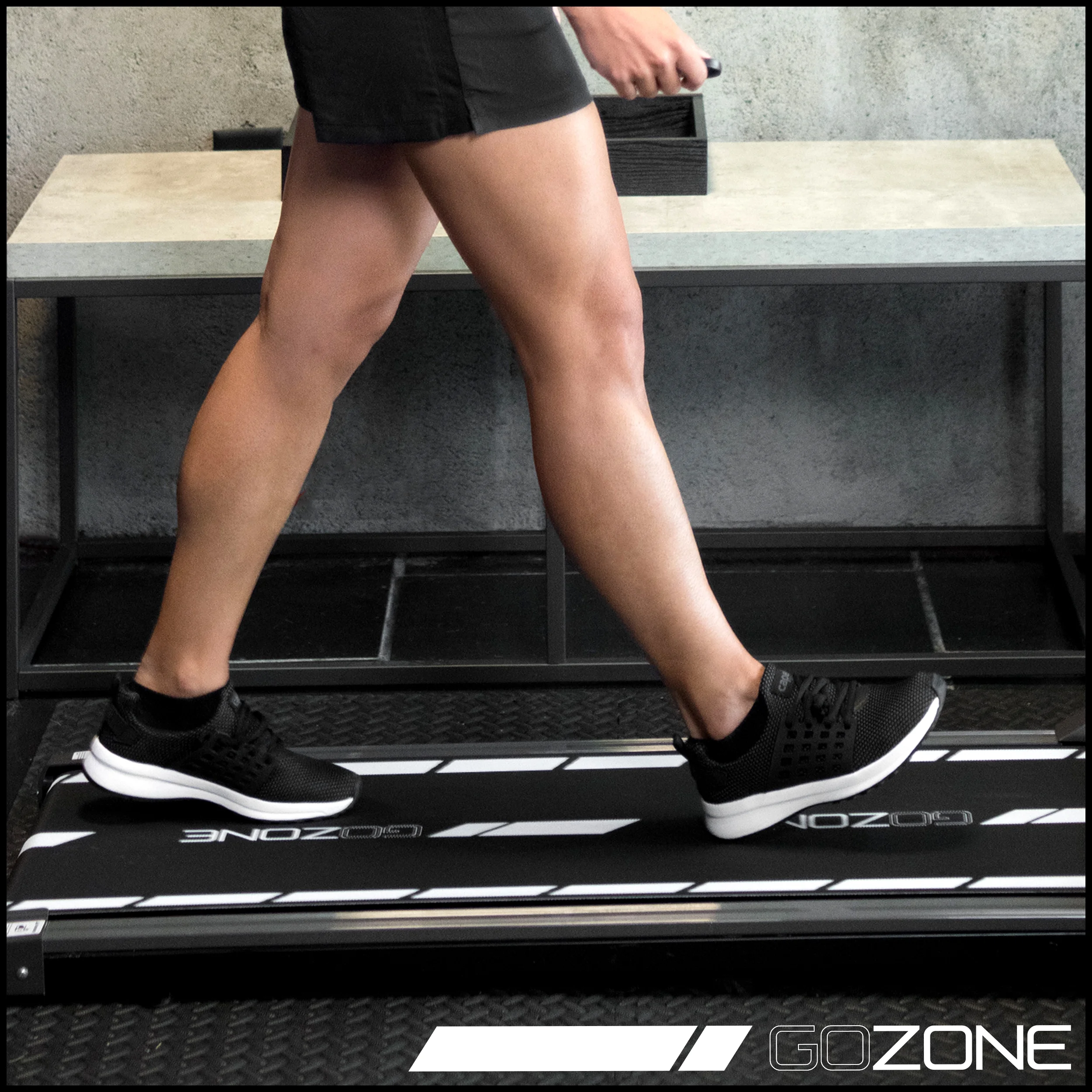 Gozone Under Desk Exercise Treadmill with Remote, Walking Pad for Home and Office, Adjustable Speeds, White and Black - Womvr