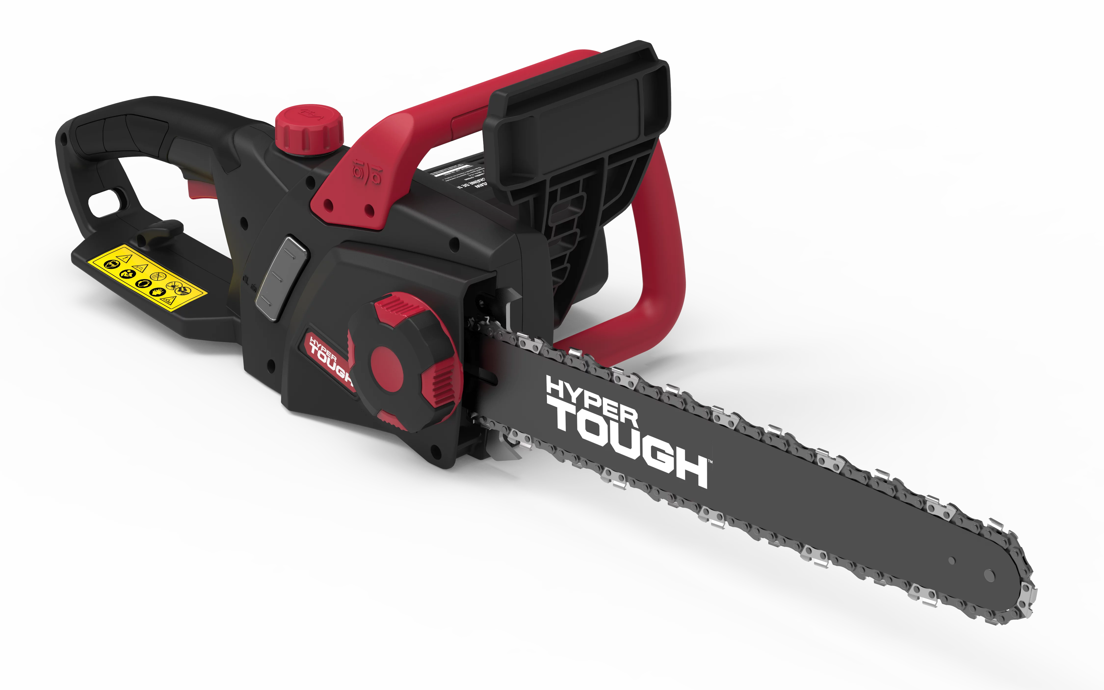 Hyper Tough 16-Inch Electric Chainsaw, 15-Amp Motor with Automatic Oiler, Tool-less Chain Tension, Metal Bucking Spikes included - Womvr