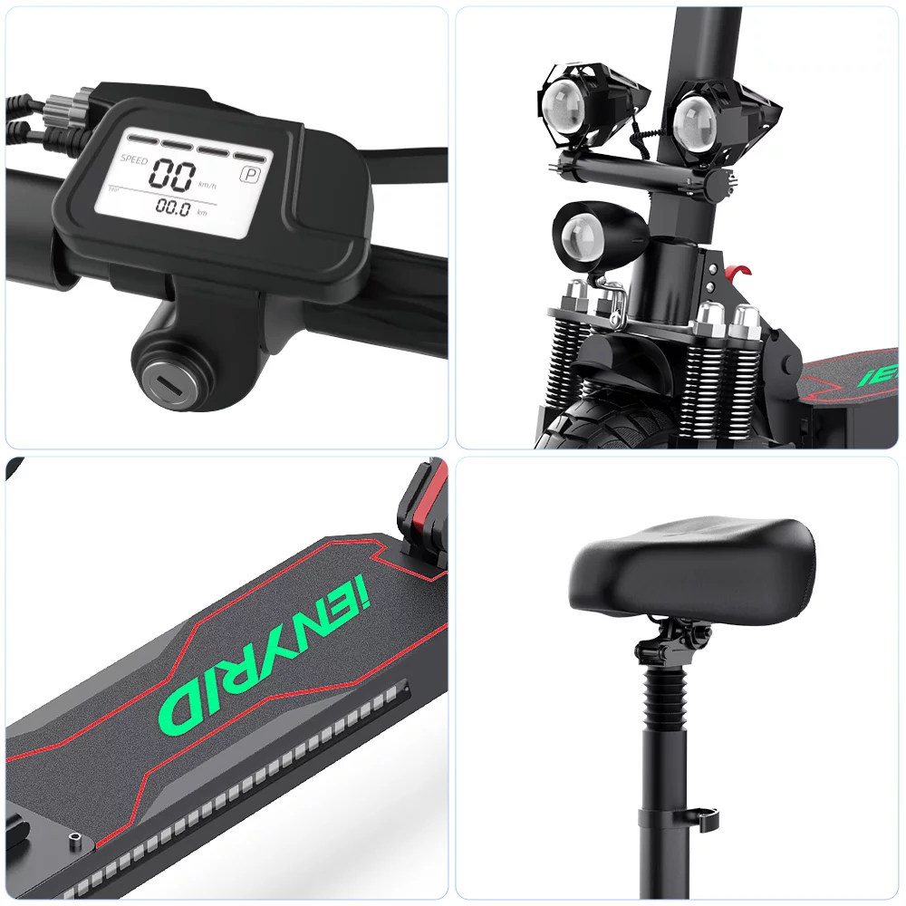 Electric Scooter 28 mph & 25 Miles 700W Kick Scooter, 10