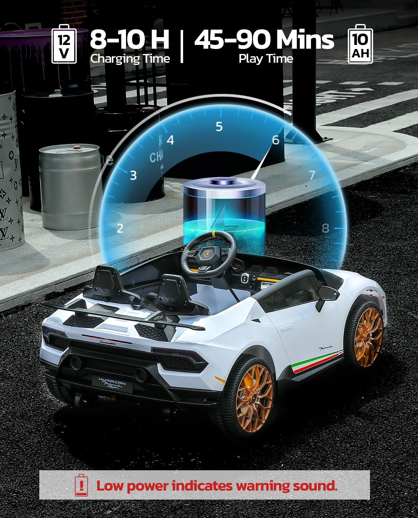 Lamborghini Huracan Ride on Car Real 2 Seater, Powered Electric Vehicle with Parent Remote, Maximum 4.0mph Ride on Toys for 3-8 Years Kids,Pink - Womvr