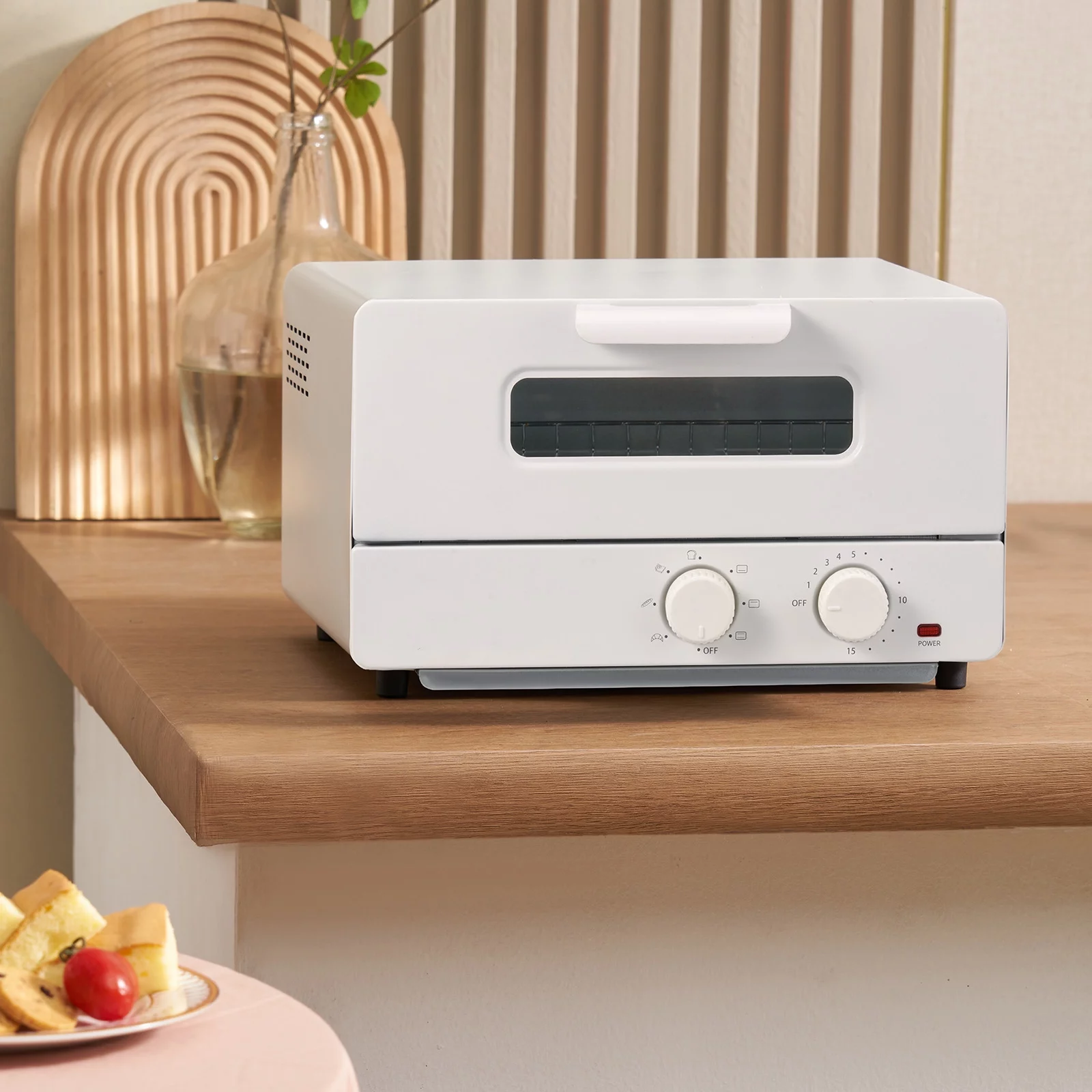 BENTISM 12L Steam Oven Toaster 1300W 12L Countertop Convection Oven 5 In 1, 7 Modes Air Fryer Convection Oven for Sandwich, Bread, Pizza - Womvr
