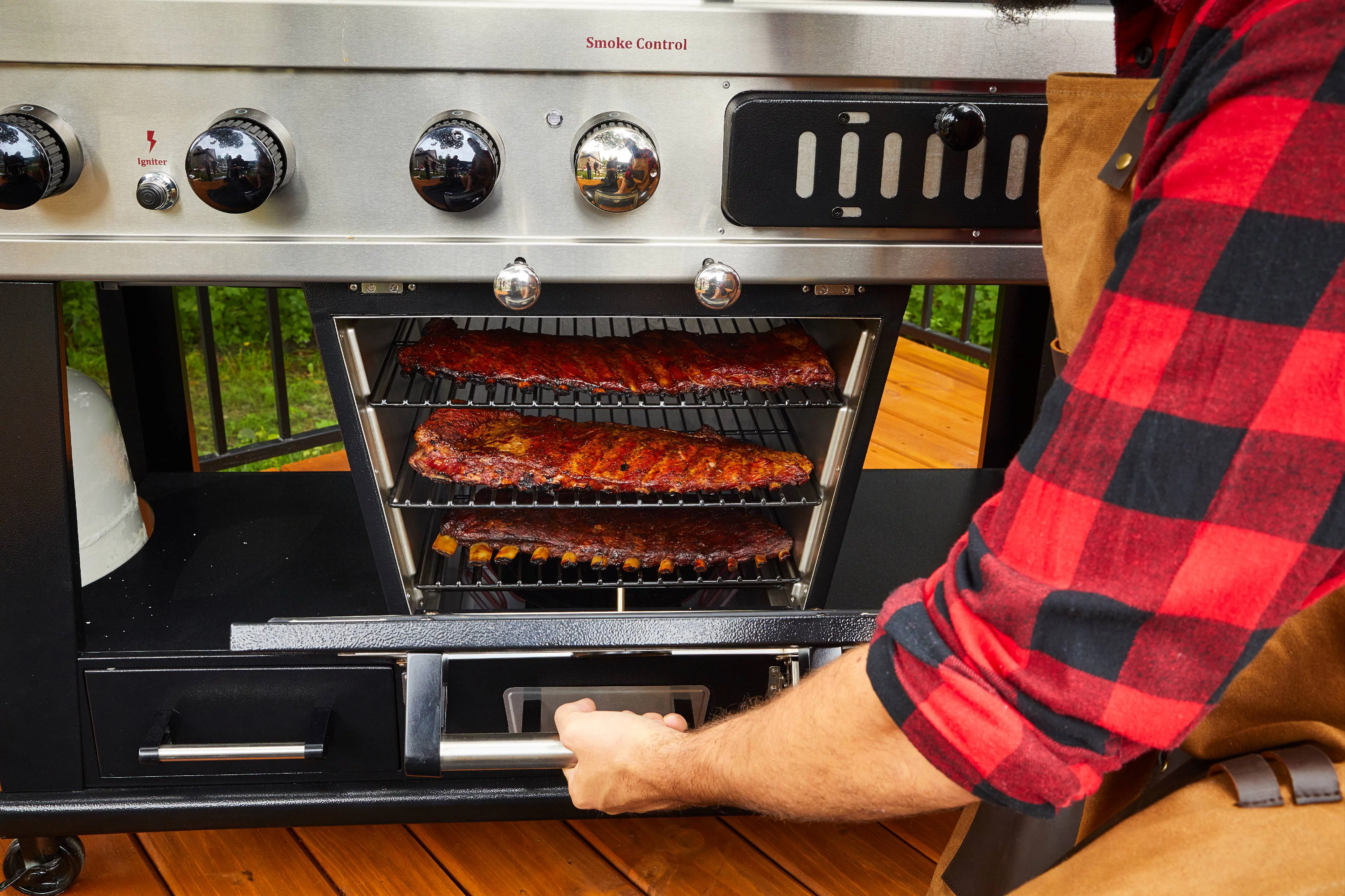 Pit Boss Memphis Ultimate Gas and Charcoal Combo Grill with Electric Smoker - Womvr