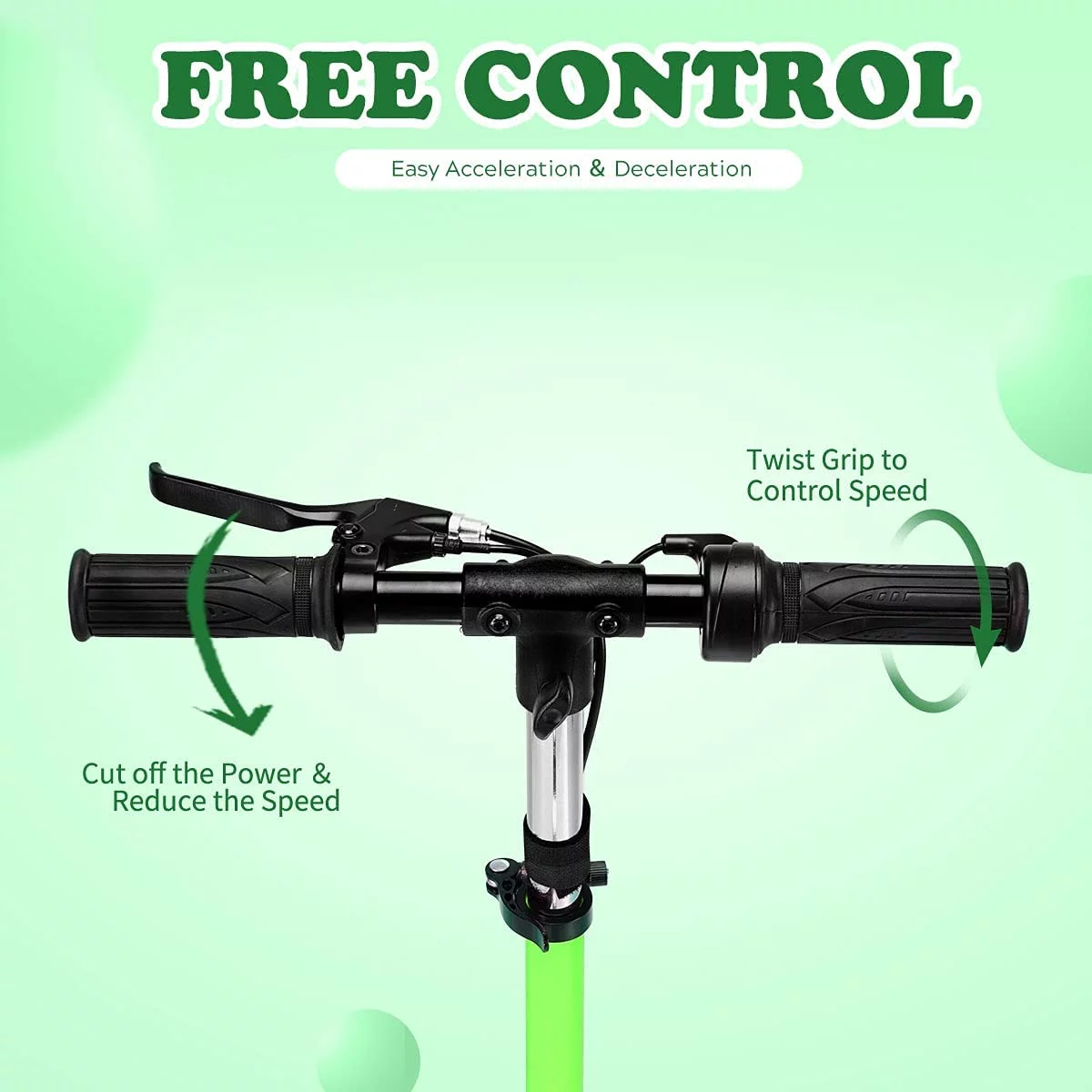 Maxtra Scooters E100 Electric Scooter for Kids Ages 6-12 - Up to 10 Mph, Foldable and Adjustable Handlebar - Womvr