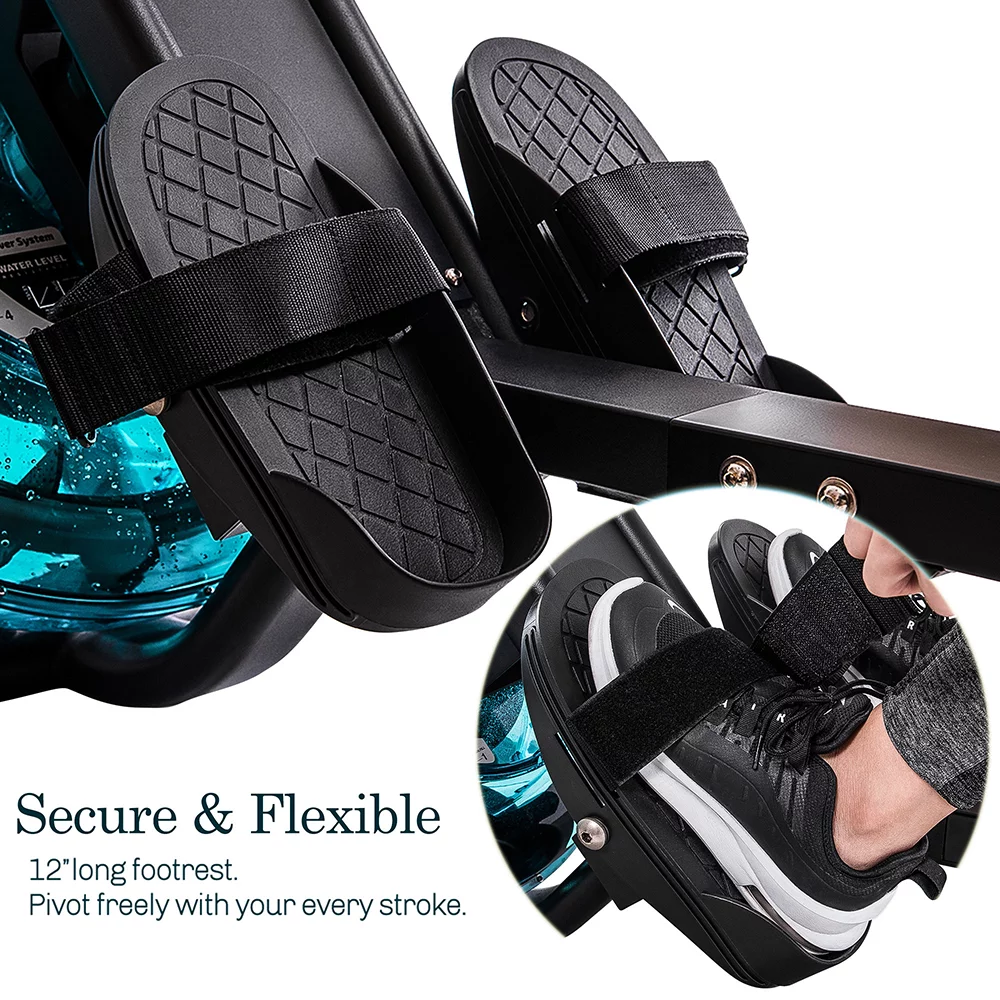 Churanty Magnetic Rowing Machine Folding Exercise Rower Machine 330lb Weight Capacity for Home Gym Cardio Workout,Silver - Womvr