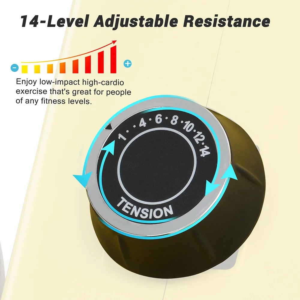 Churanty Magnetic Rowing Machine Folding Exercise Rower Machine 330lb Weight Capacity for Home Gym Cardio Workout,Silver - Womvr