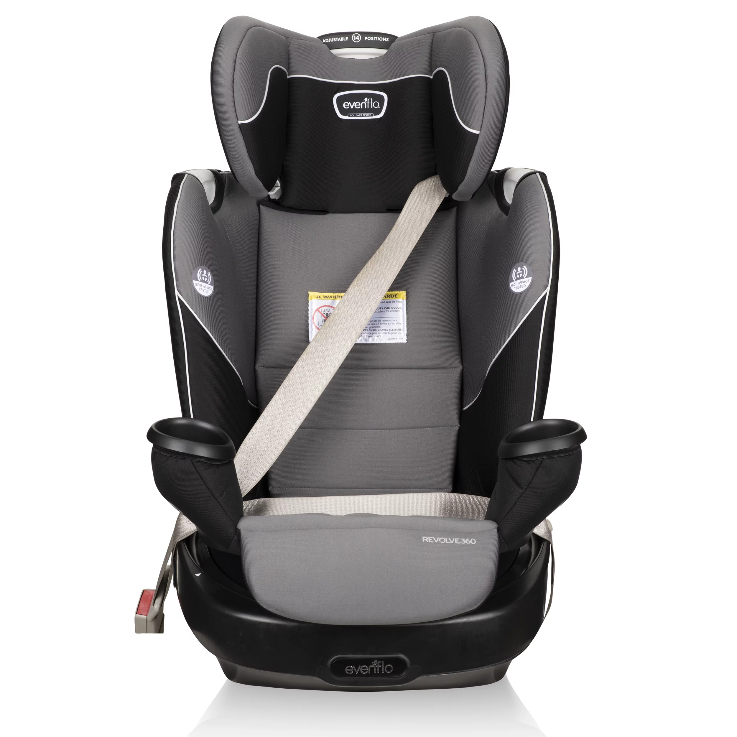 Evenflo Revolve360 Rotational All-In-One Convertible Car Seat (Amherst Gray) - Womvr