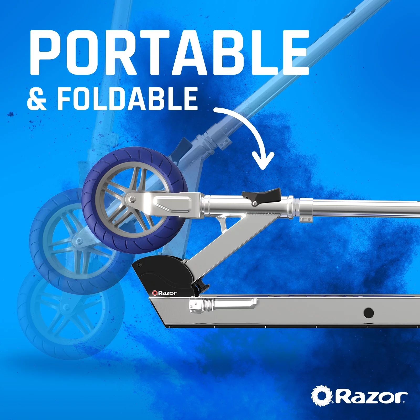 Razor Icon Electric Scooter – Black, up to 18 mph & 18 Miles Range, Foldable Adult Electric Scooter - Womvr