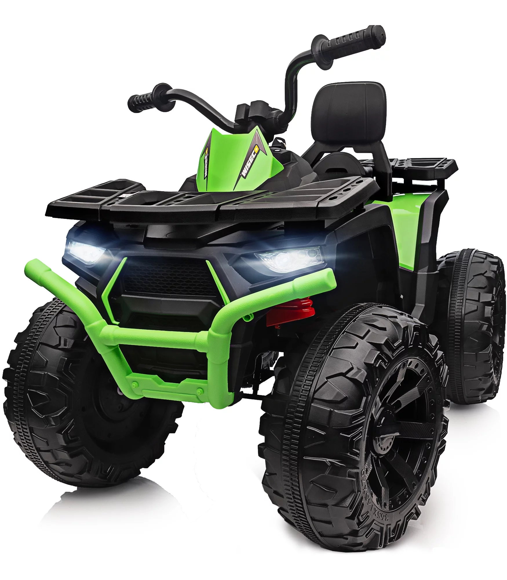 Outfunny Kids 4 Wheeler, 24V Ride on Toy Electric ATV for Big Kid Ages 3-7 - Green - Womvr
