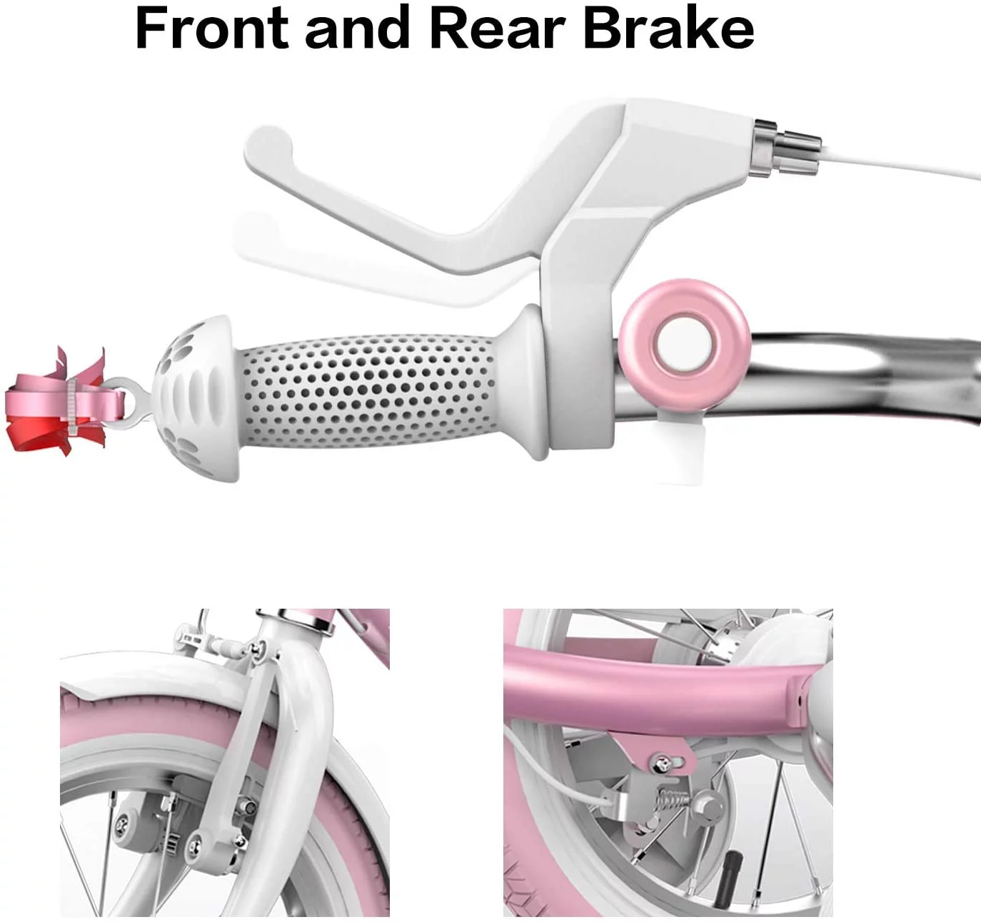 Segway-Ninebot Kids Bicycle 14 In. in Pink with Training Wheels - Womvr