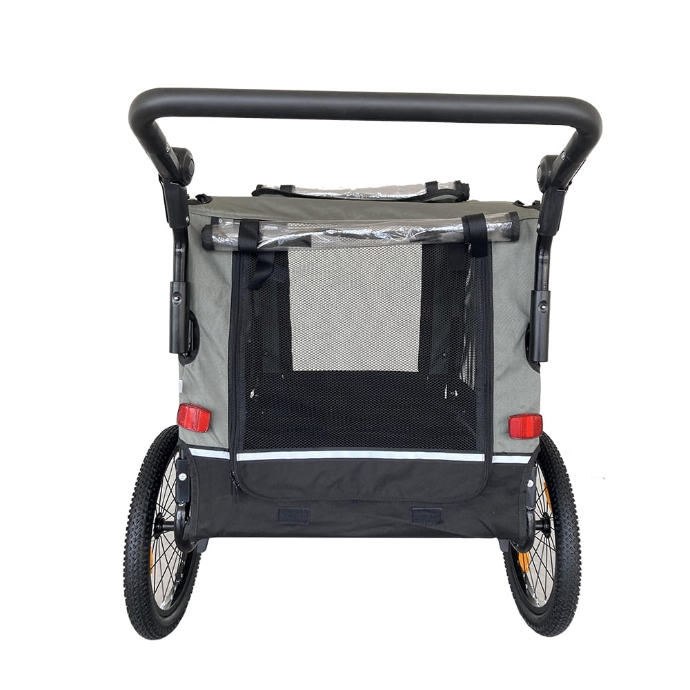 Outdoor Heavy Duty Foldable Utility Pet Stroller Dog Carriers Bicycle Trailer - Womvr