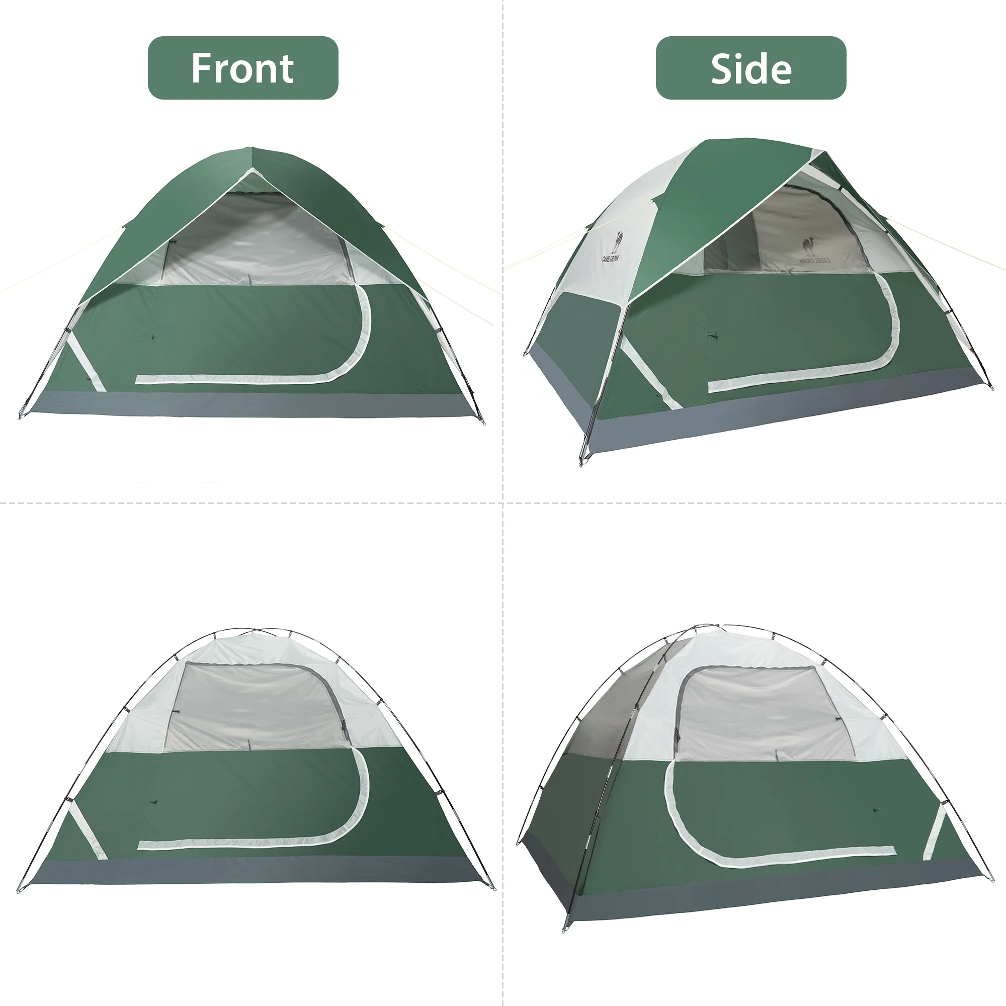 Camel Crown Camping Tent Waterproof 5-6 Person Tent for Camping Outdoor Backpacking Tents Lightweight Dome Tent Windproof Emergency Tent Easy Up Tents with Carry Bag - Womvr