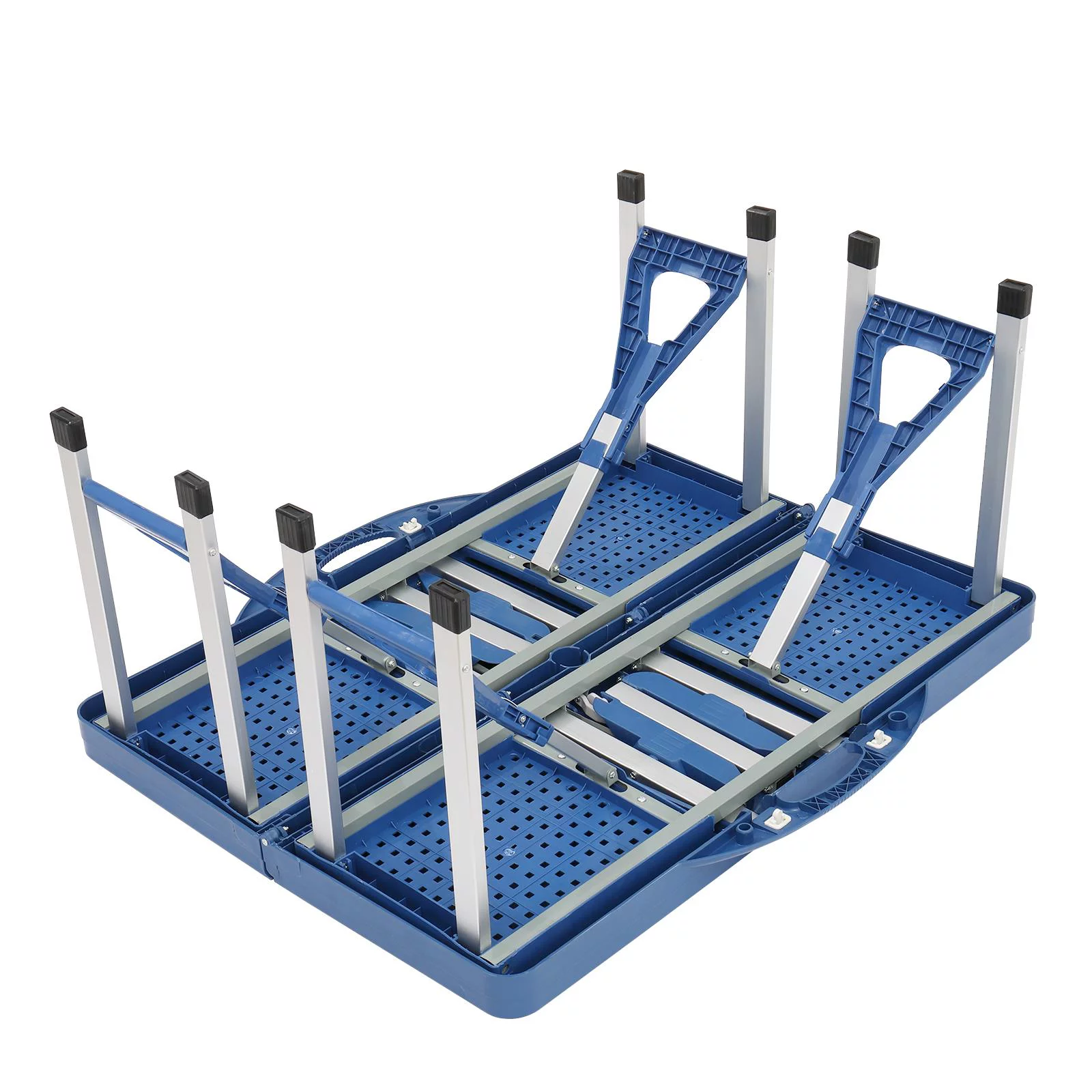 UBesGoo Folding Picnic Table With 4-Person Chair Seats Wood Aluminium Alloy - Womvr