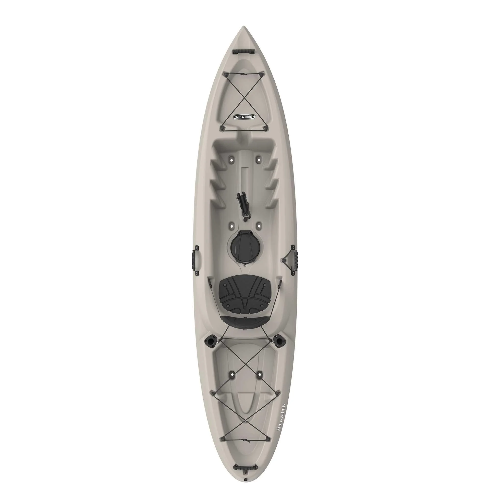 Lifetime Stealth Angler 110 Sit-on-Top Fishing Kayak, Sandstone (90514) - Womvr