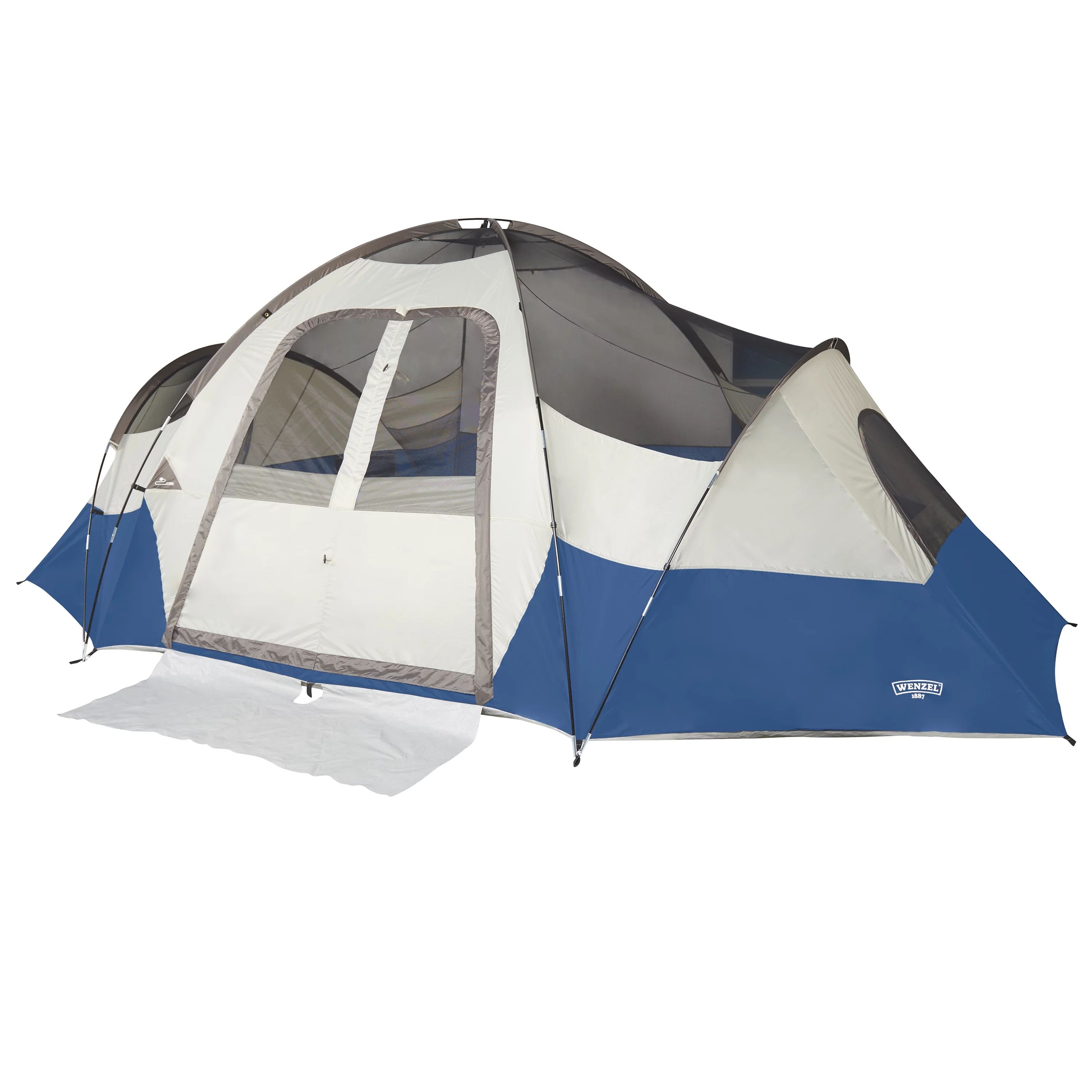 Wenzel Pinyon Blue 10-Person Cabin Tent, 18'x10' - Womvr