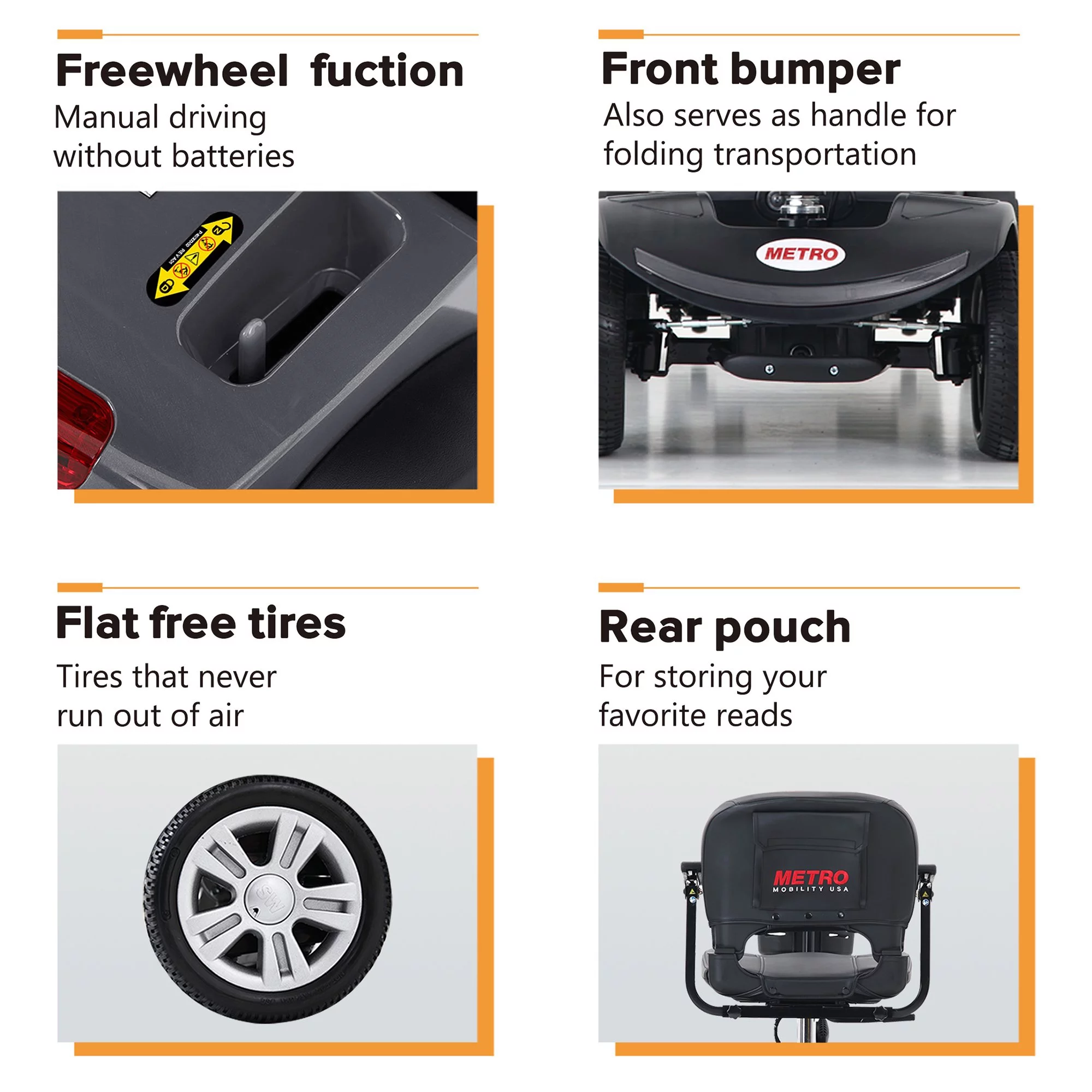 Segmart Mobility Scooter for Seniors, 20''W Armrest, Windshield, Rear Suspension, Front Rear Light, Cup Holder, USB Charging Port, Gift Flag, 300lbs, Red - Womvr