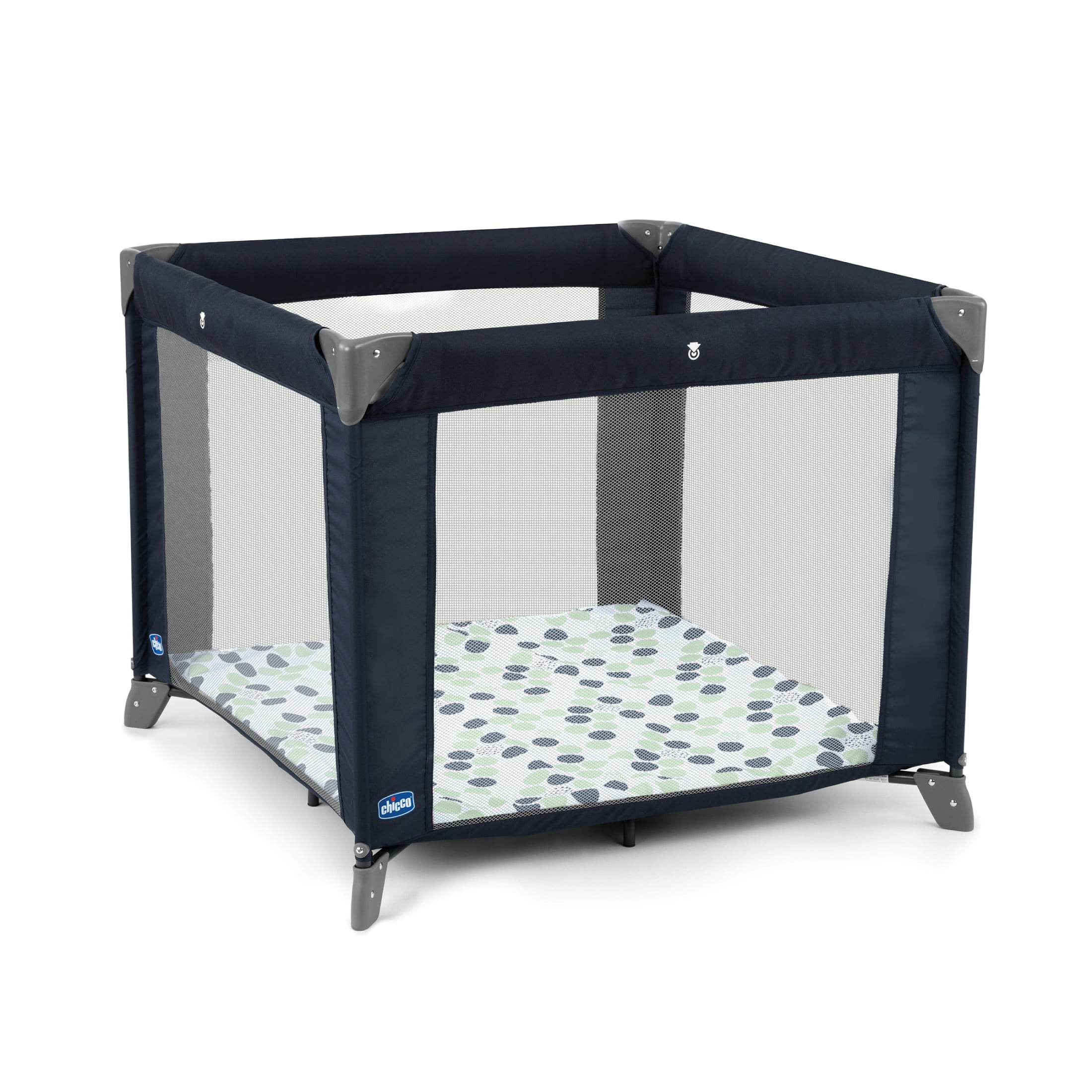 Chicco Tot Quad Portable Square Baby Playpen - Honey Bear (Grey) - Womvr