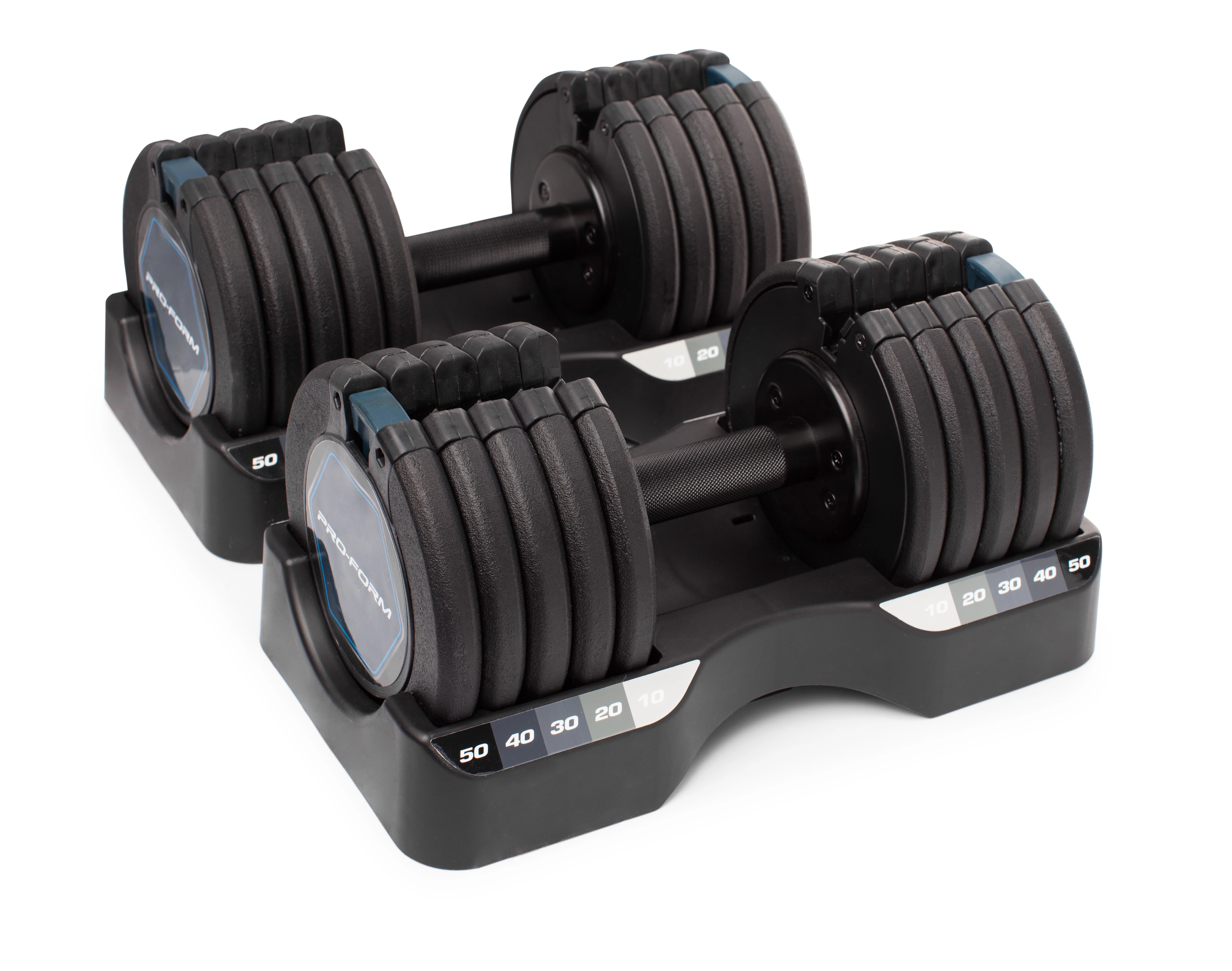 Set of Two ProForm 50 Lb. Adjustable Dumbbells - Womvr