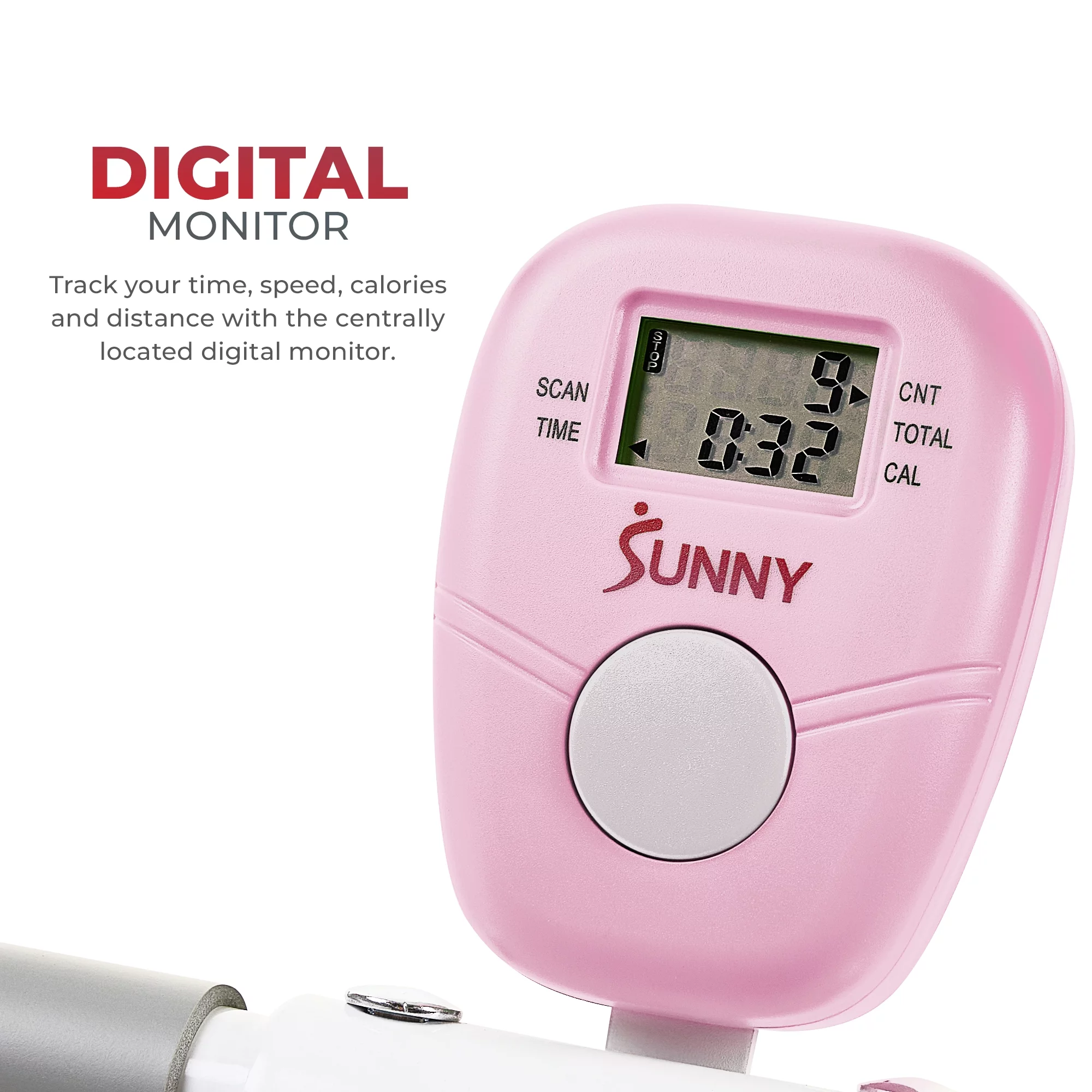 Sunny Health & Fitness Smart Upright Row-N-Ride Exerciser, Squat Assist Trainer for Glutes Workout with Adjustable Resistance, Easy Setup & Foldable, Glute & Leg Exercise Machine- NO. 077SMART - Womvr