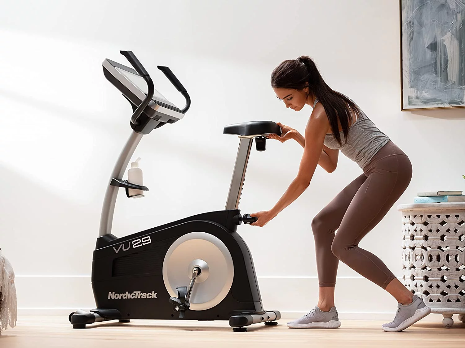 NordicTrack Commercial Series VU 29; iFIT-enabled Recumbent Exercise Bike with 14” Touchscreen - Womvr
