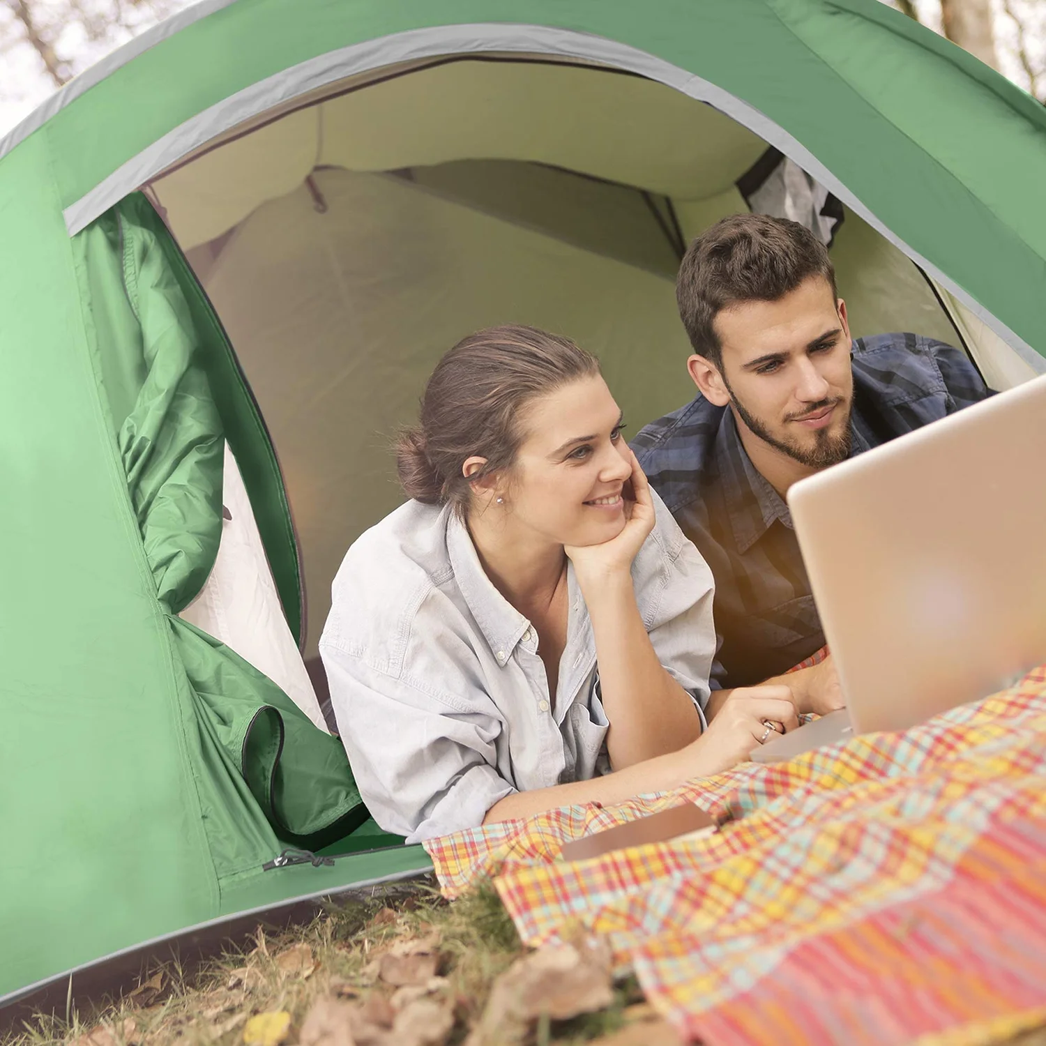 Camel Crown Camping Tent Waterproof 2 Person Tent for Camping Outdoor Dome Tent with Windproof Emergency Tents Lightweight Portable Tent with Carry Bag Navy Blue - Womvr