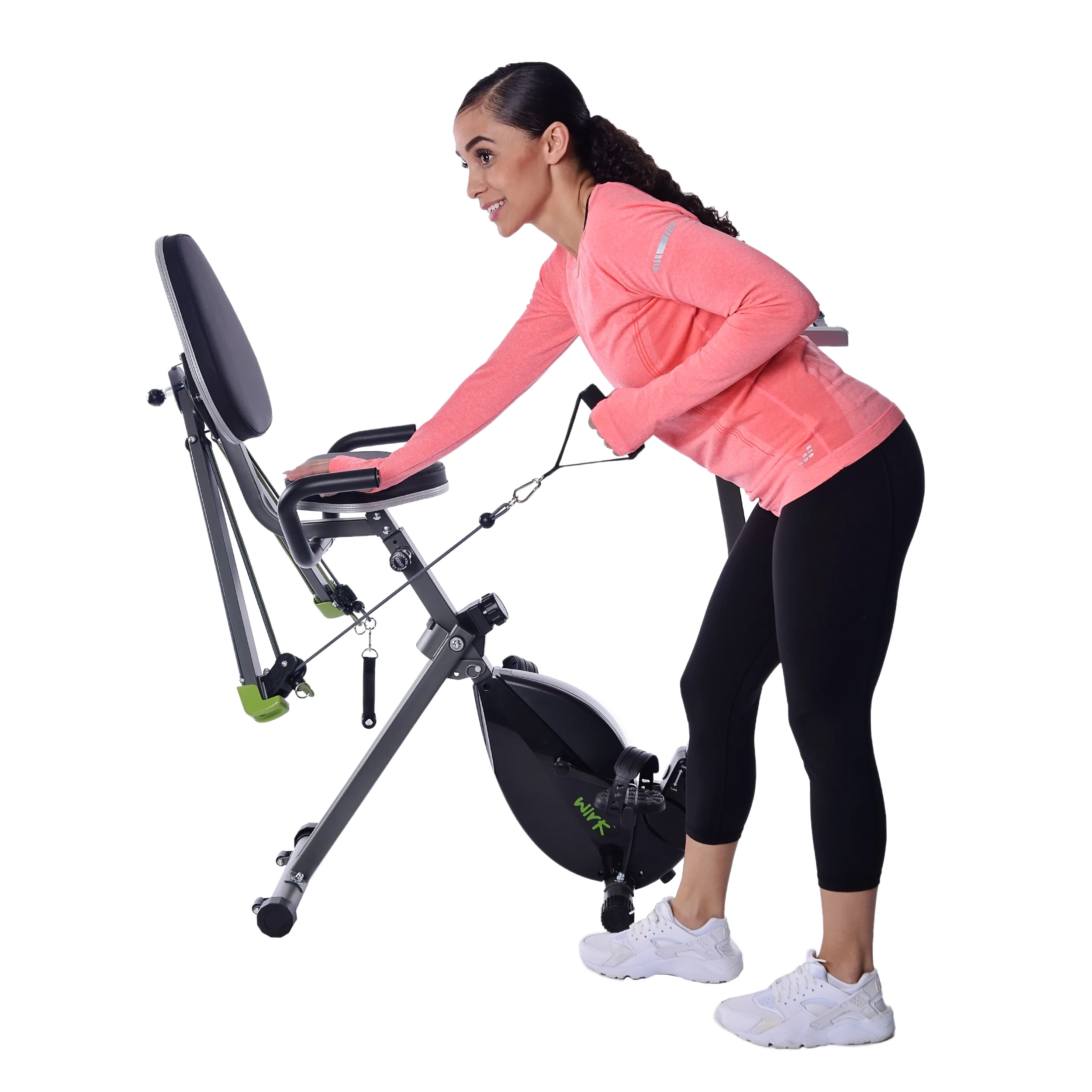 Stamina WIRK Upright Exercise Bike Workstation and Standing Desk with Strength System, 300 lb. Weight Limit - Womvr