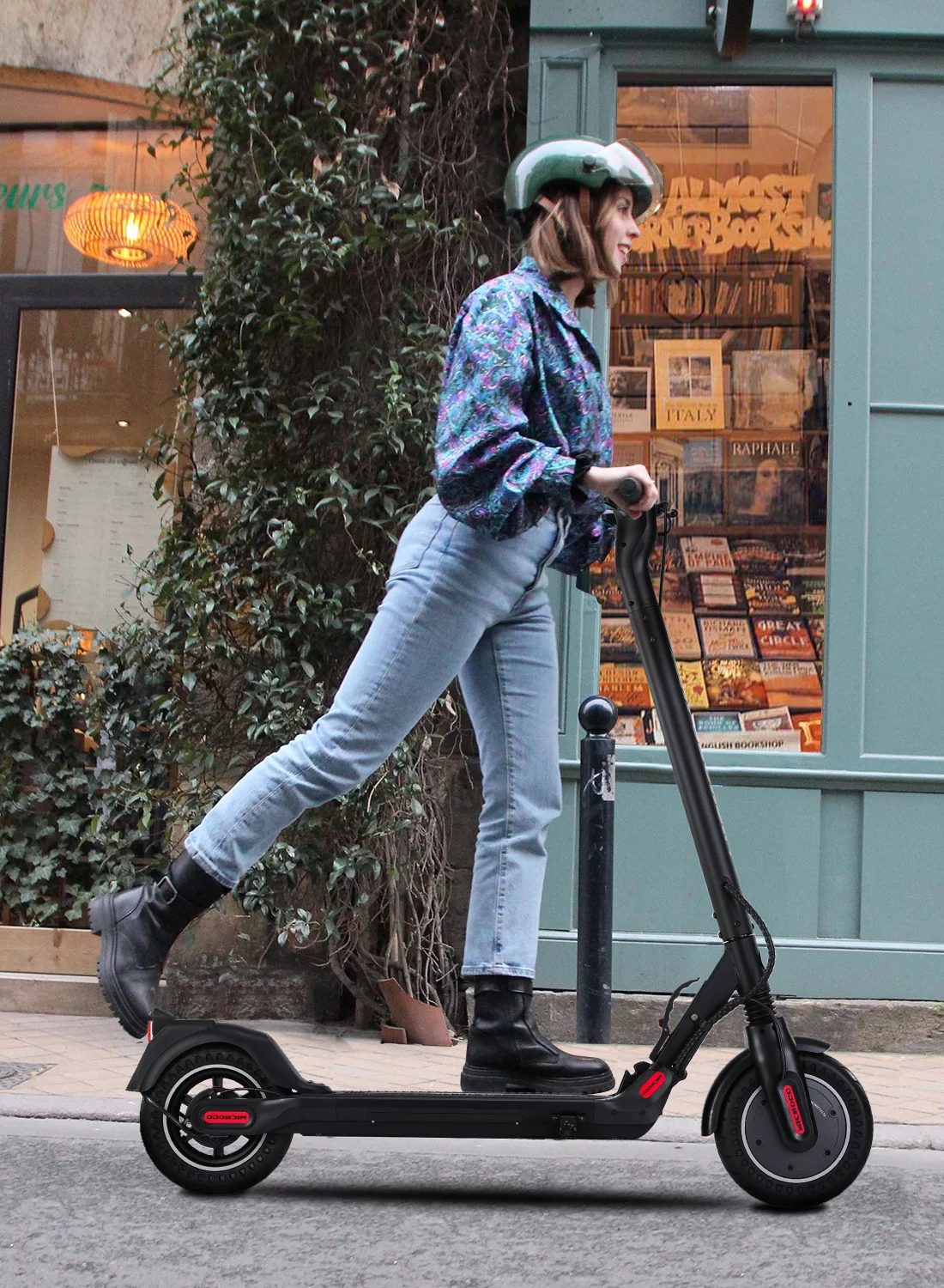 MICROGO M5 Upgrade Electric Scooter for Adults, 350W Motor and 8.5 inch Honeycomb Tires 19 Mph Top Speed Long Range Folding E Scooter Commuter - Womvr